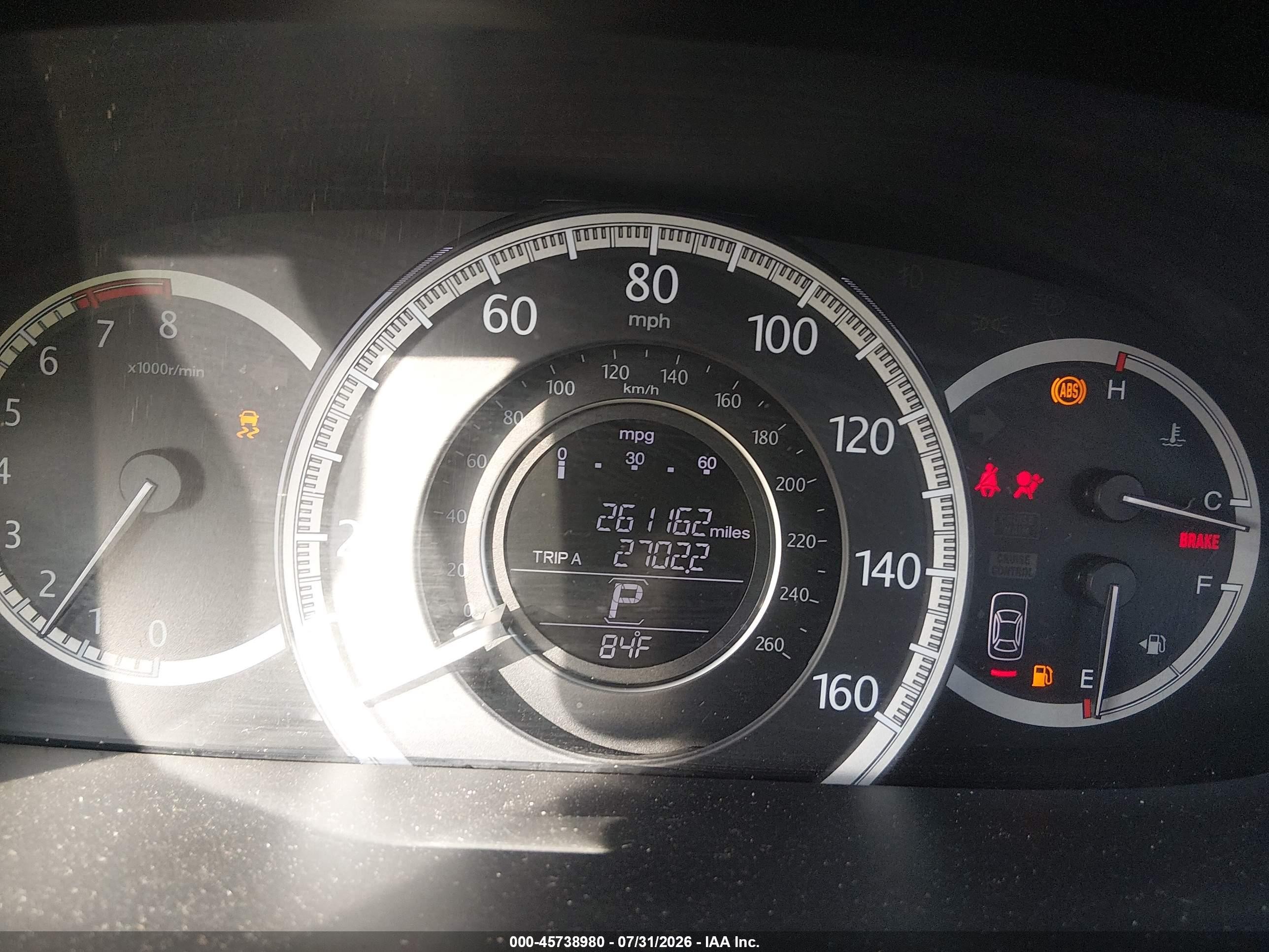 2013 Honda Accord Lx Gray vin: 1HGCR2F38DA274869