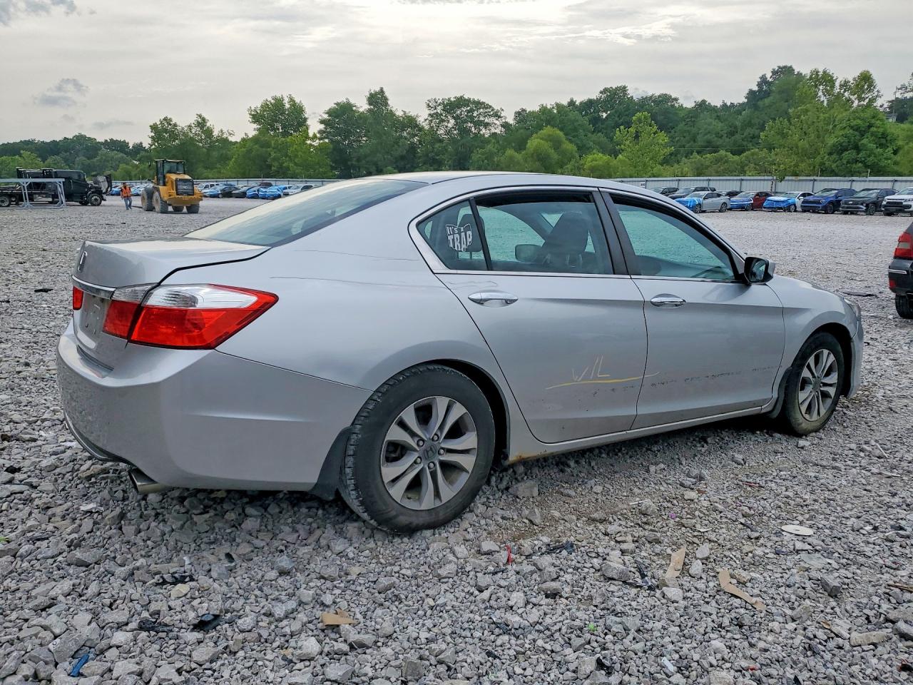 2014 Honda Accord Lx Silver vin: 1HGCR2F38EA007779