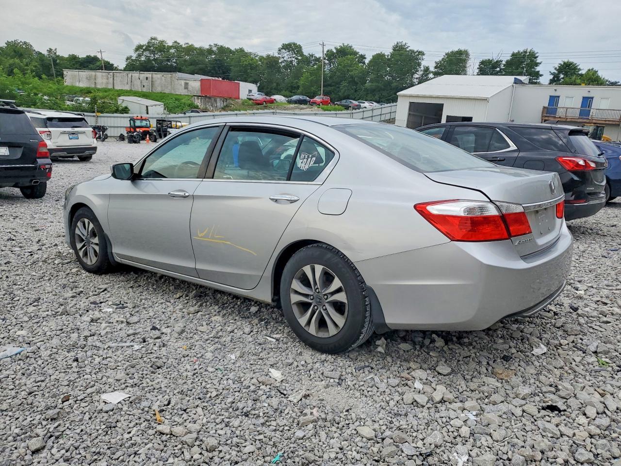 2014 Honda Accord Lx Silver vin: 1HGCR2F38EA007779
