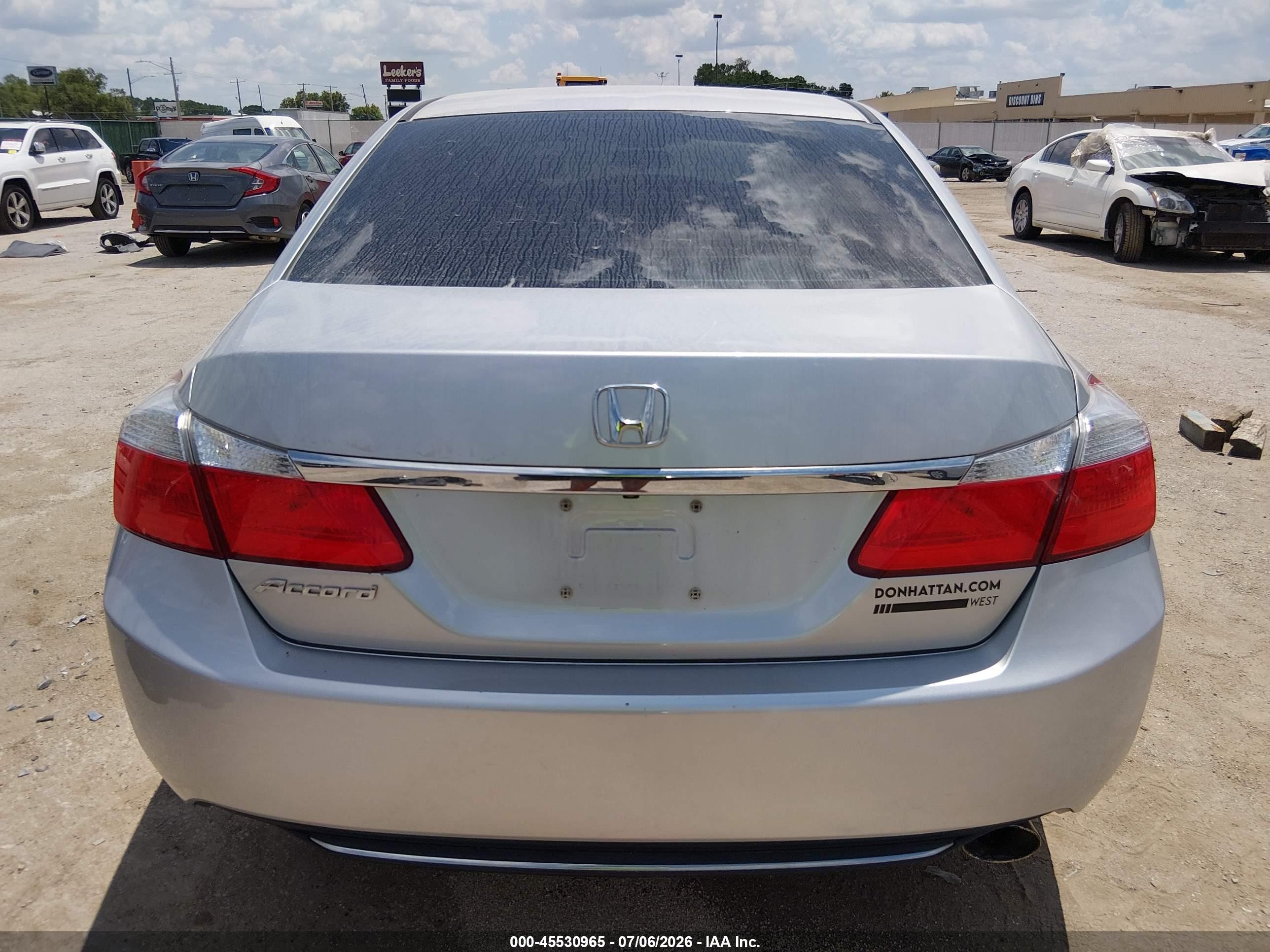 2014 Honda Accord Lx Silver vin: 1HGCR2F38EA010892