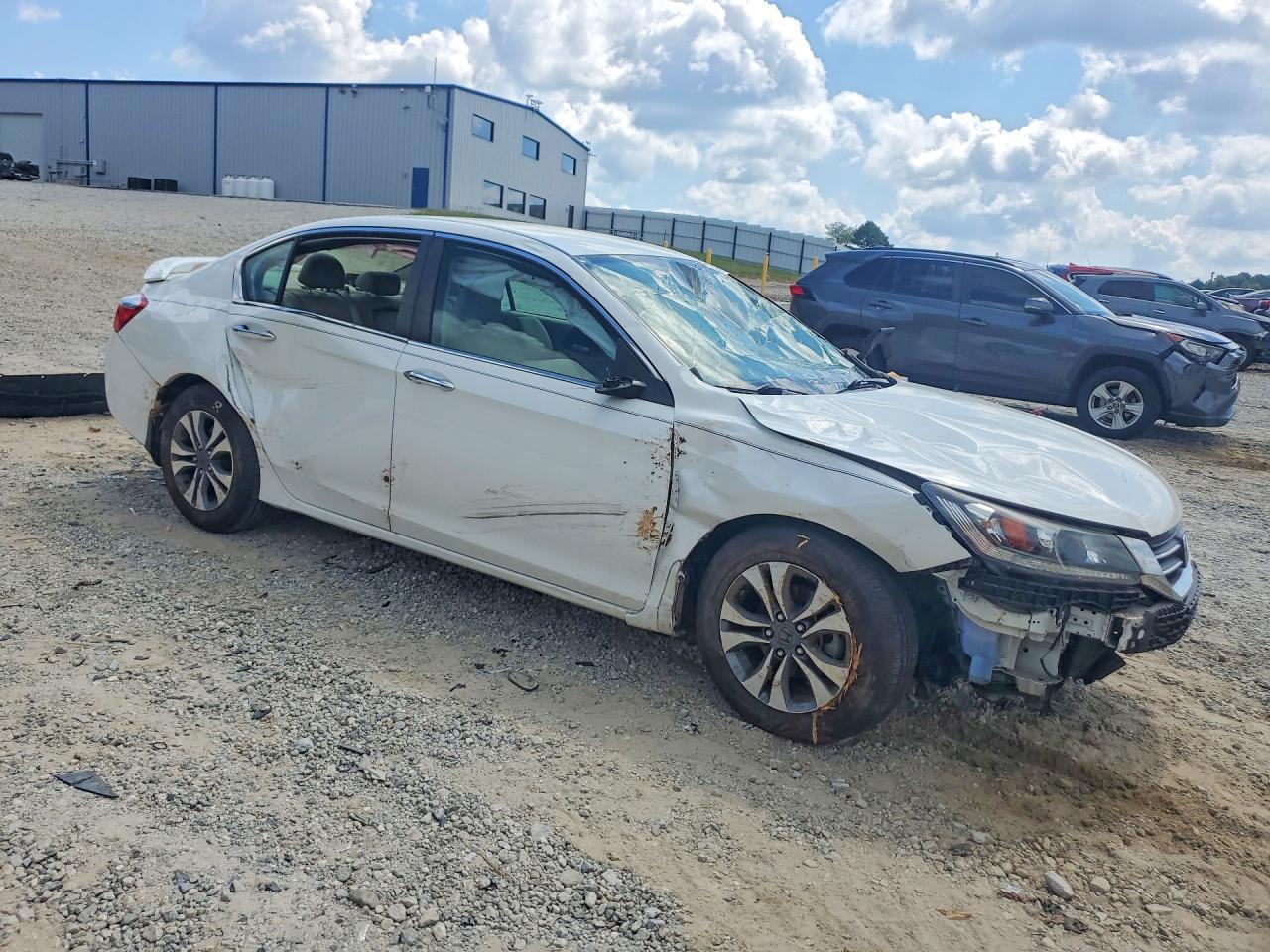 2014 Honda Accord Lx White vin: 1HGCR2F38EA086189