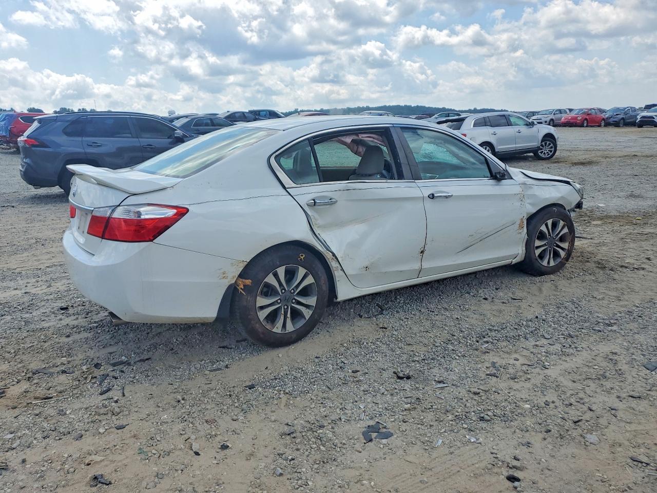 2014 Honda Accord Lx White vin: 1HGCR2F38EA086189
