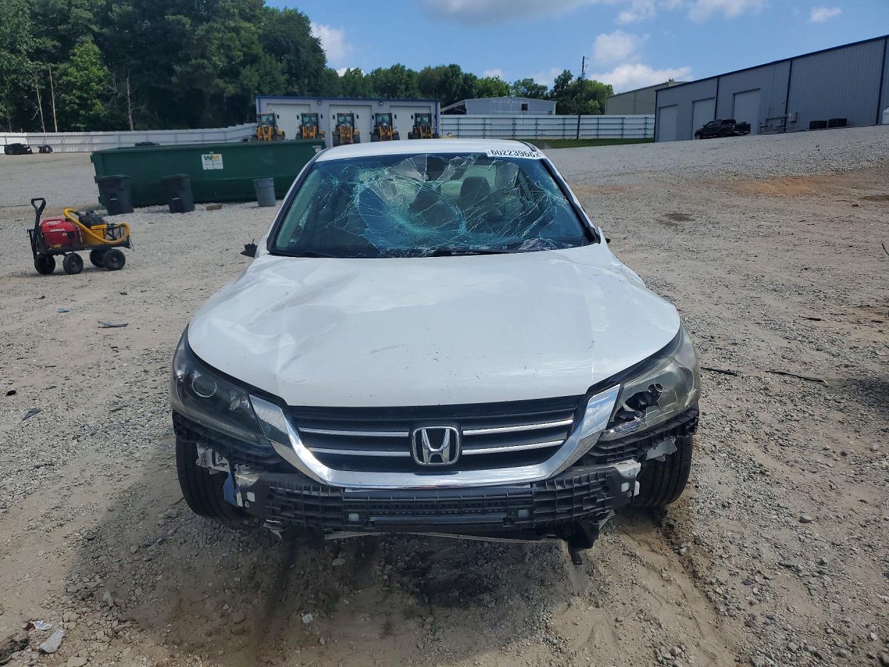 2014 Honda Accord Lx White vin: 1HGCR2F38EA086189