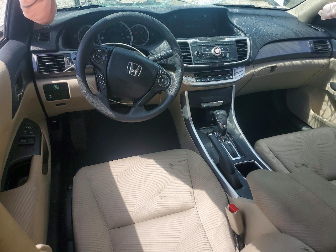2014 Honda Accord Lx White vin: 1HGCR2F38EA086189