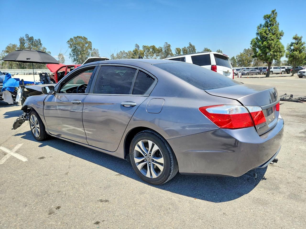 2014 Honda Accord Lx Gray vin: 1HGCR2F38EA127954