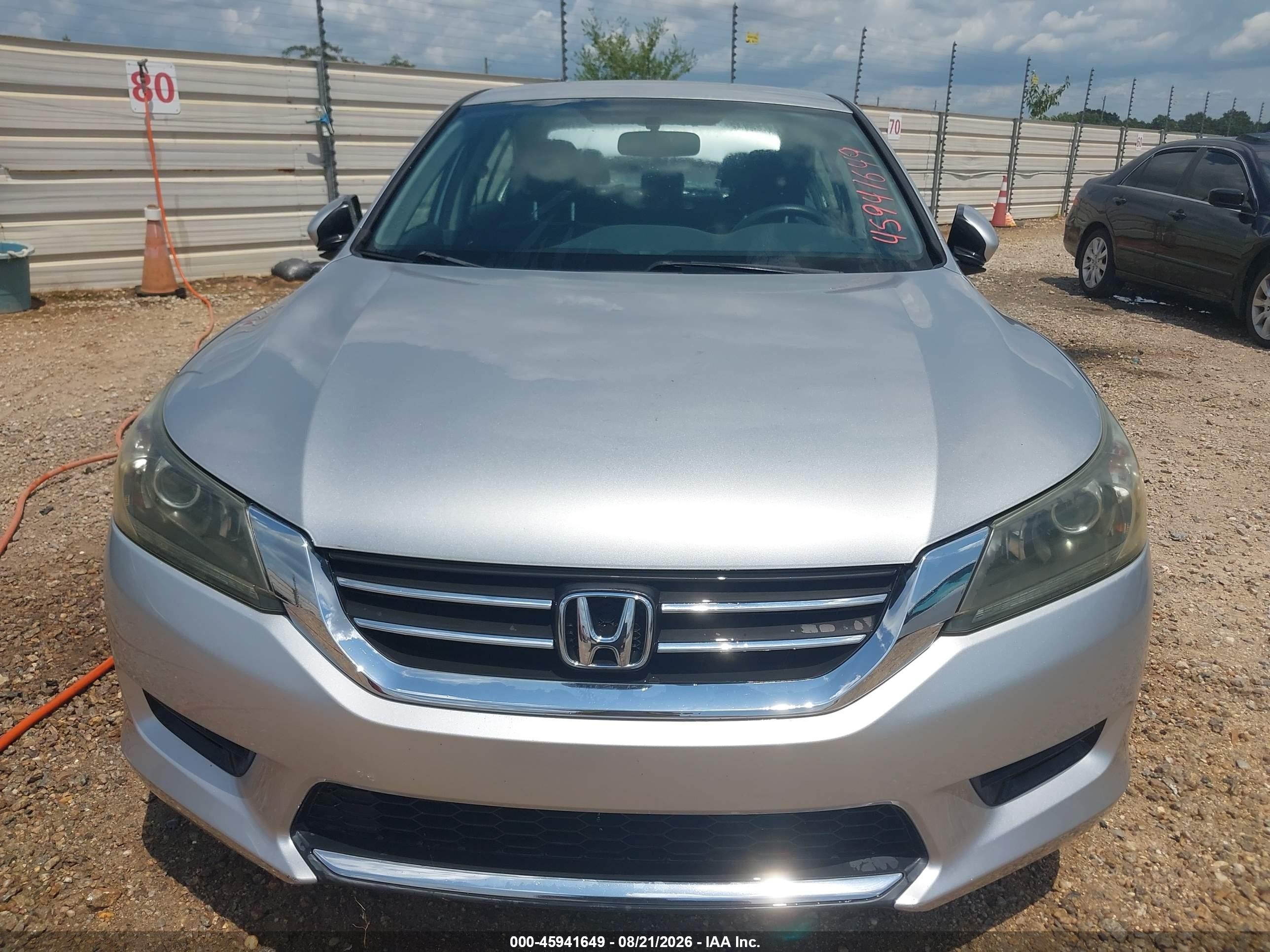2014 Honda Accord Lx Silver vin: 1HGCR2F38EA142356