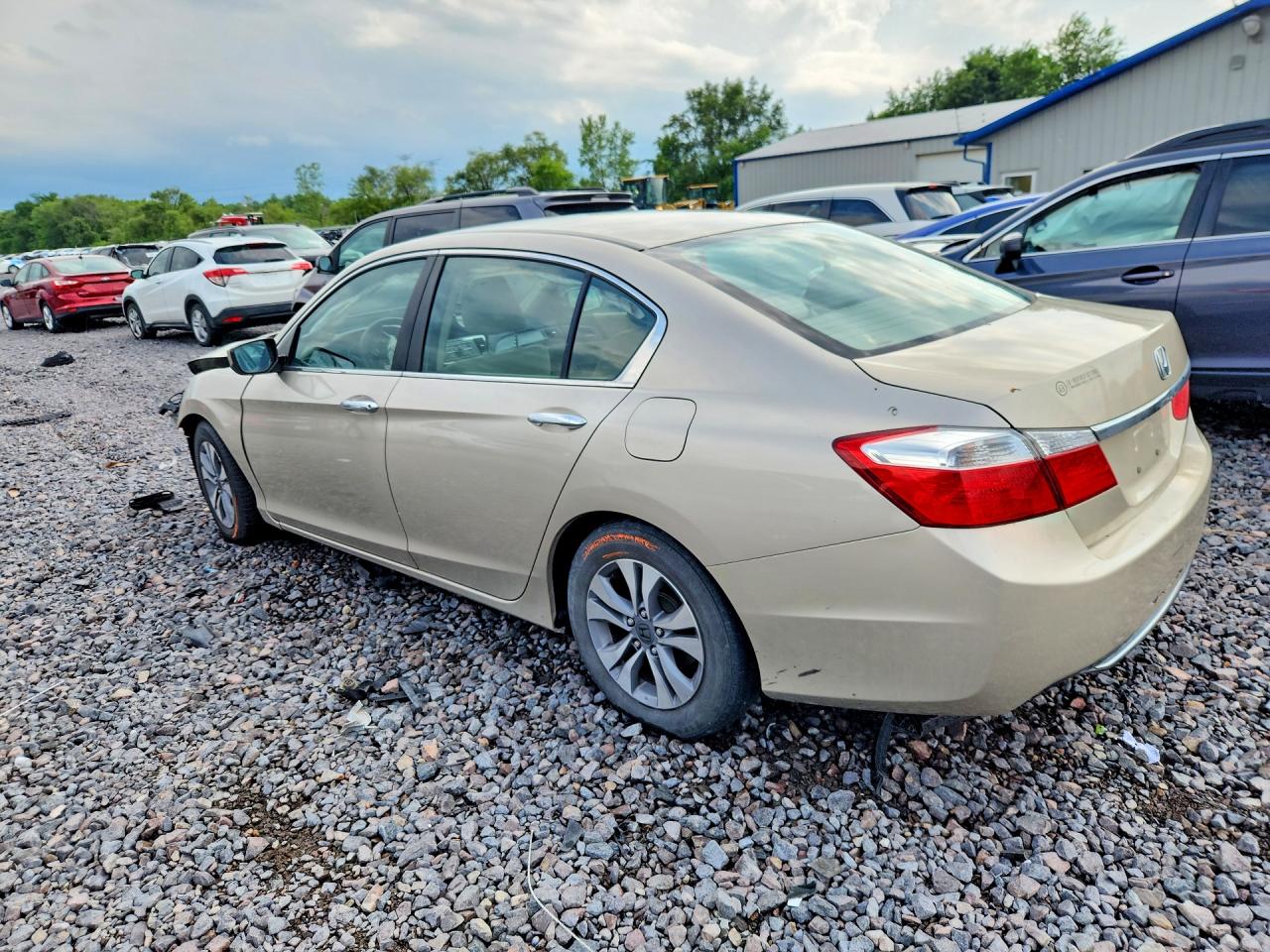 2014 Honda Accord Lx Бежевый vin: 1HGCR2F38EA153308