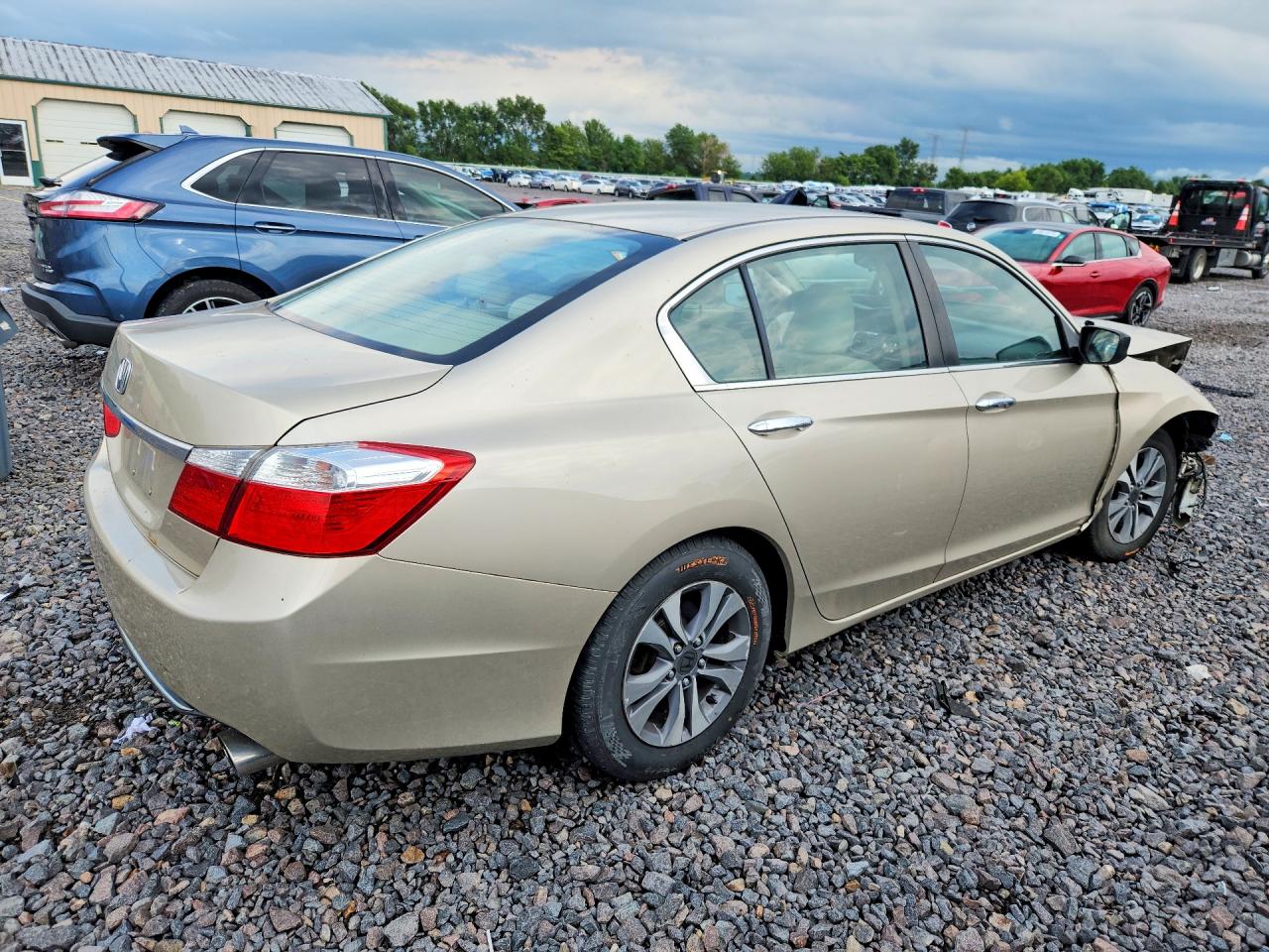 2014 Honda Accord Lx Бежевый vin: 1HGCR2F38EA153308
