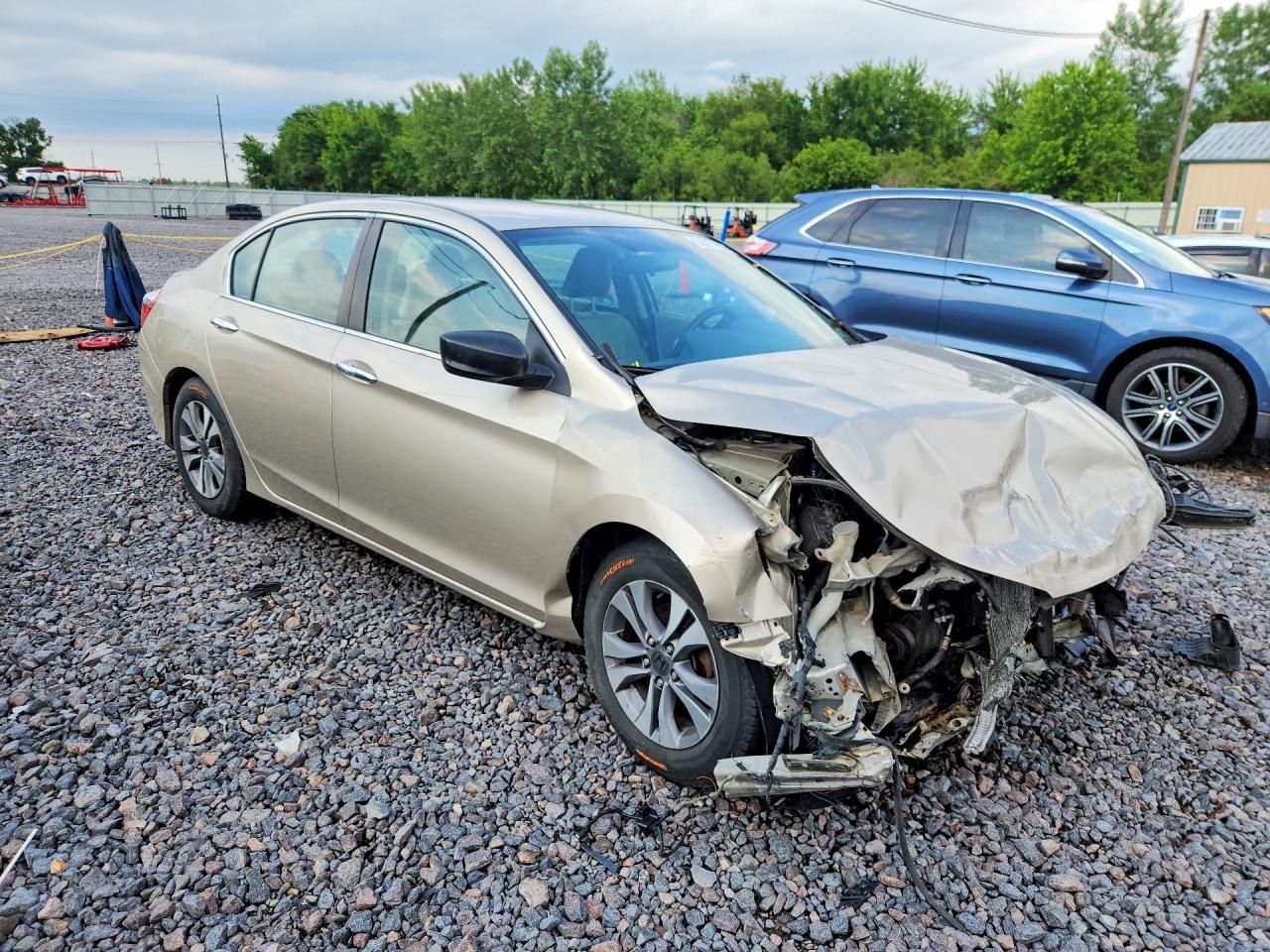 2014 Honda Accord Lx Бежевый vin: 1HGCR2F38EA153308