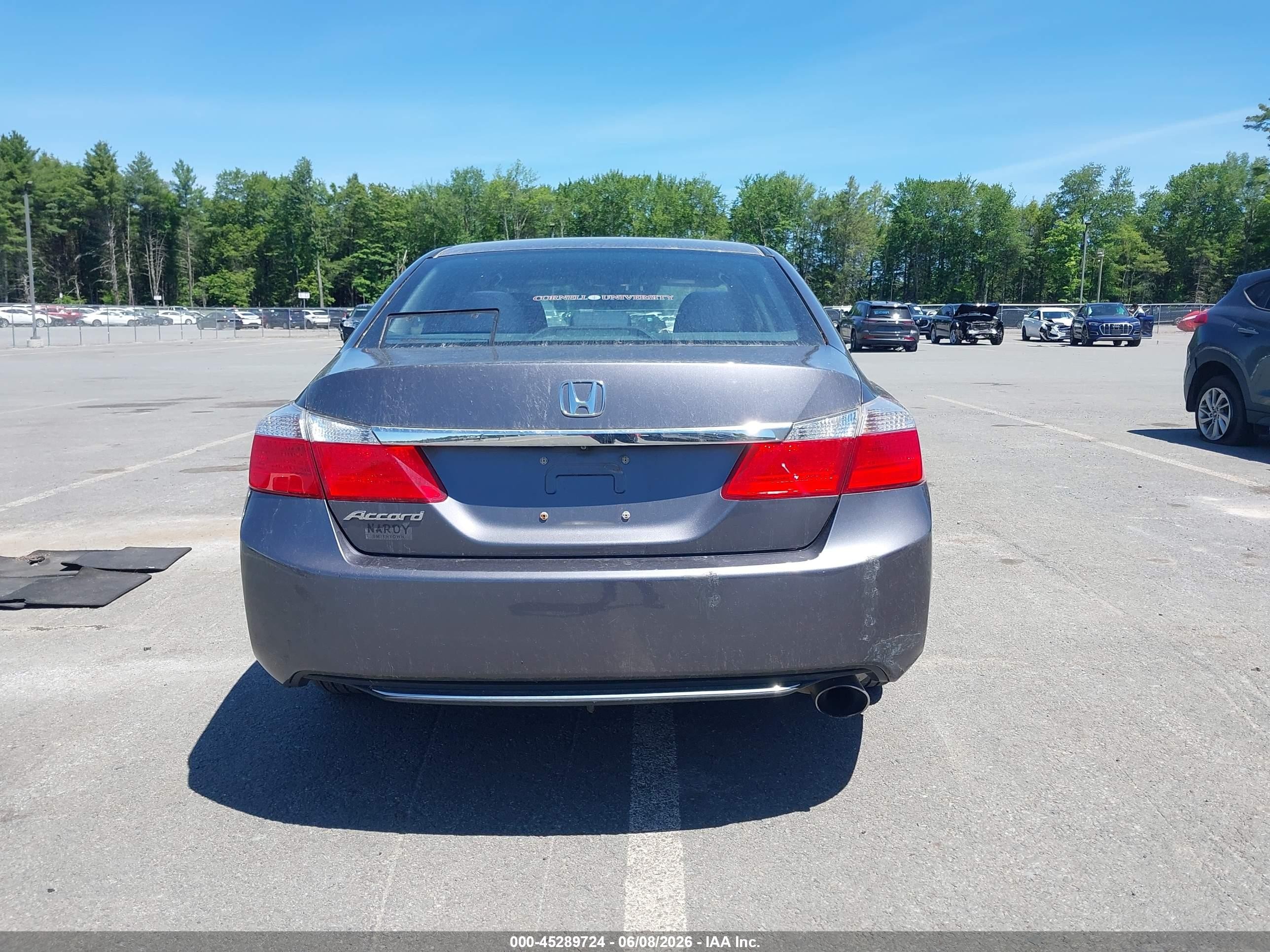 2014 Honda Accord Lx Gray vin: 1HGCR2F38EA185076