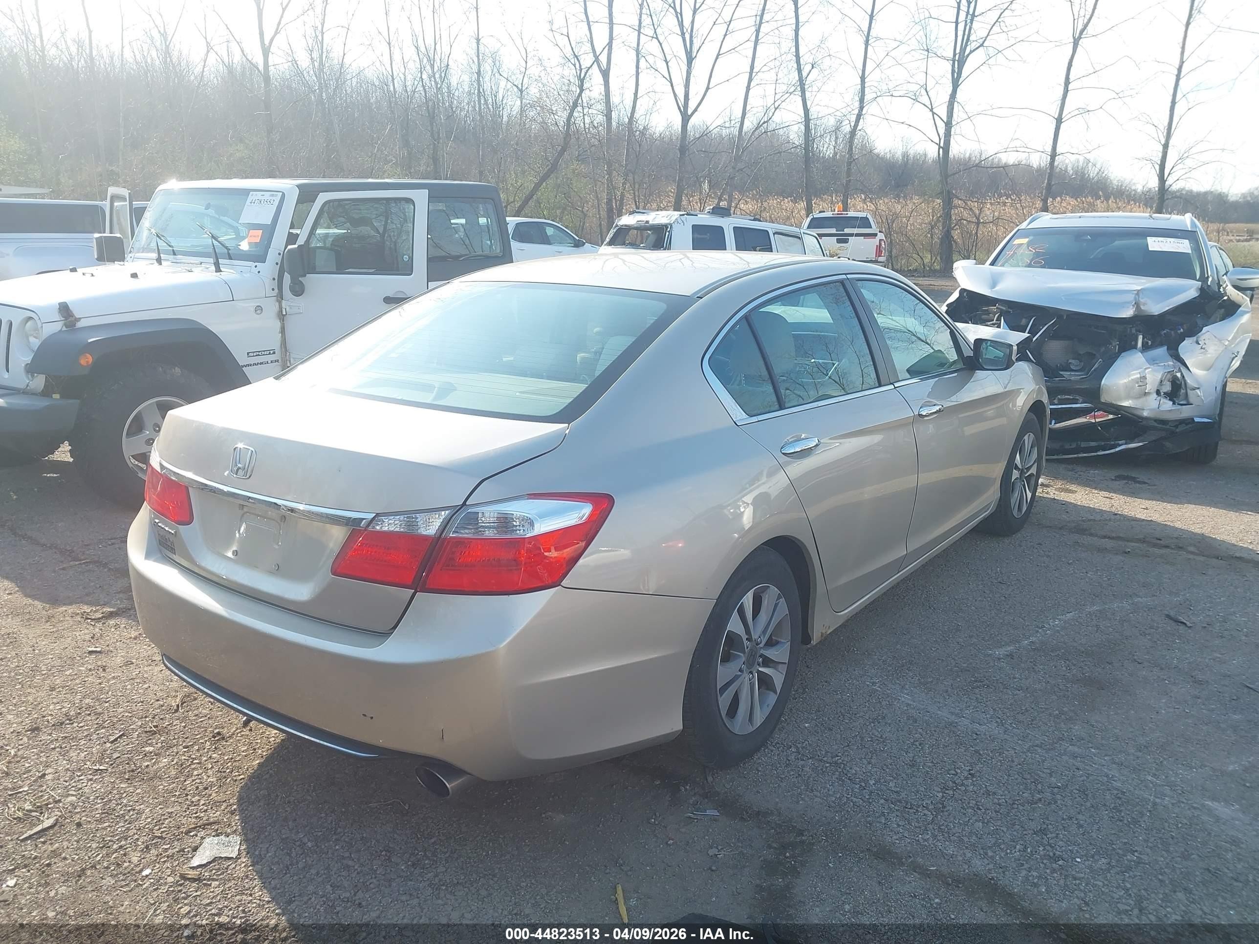 2014 Honda Accord Lx Champagne vin: 1HGCR2F38EA266580