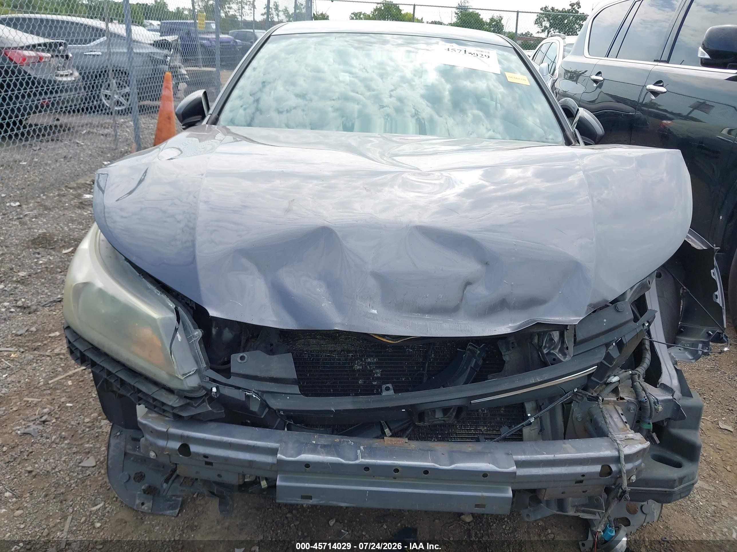 2014 Honda Accord Lx Серый vin: 1HGCR2F38EA266742