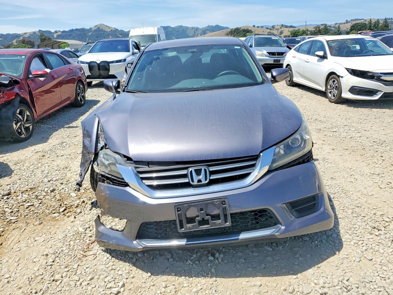 2014 Honda Accord Lx Gray vin: 1HGCR2F38EA284450