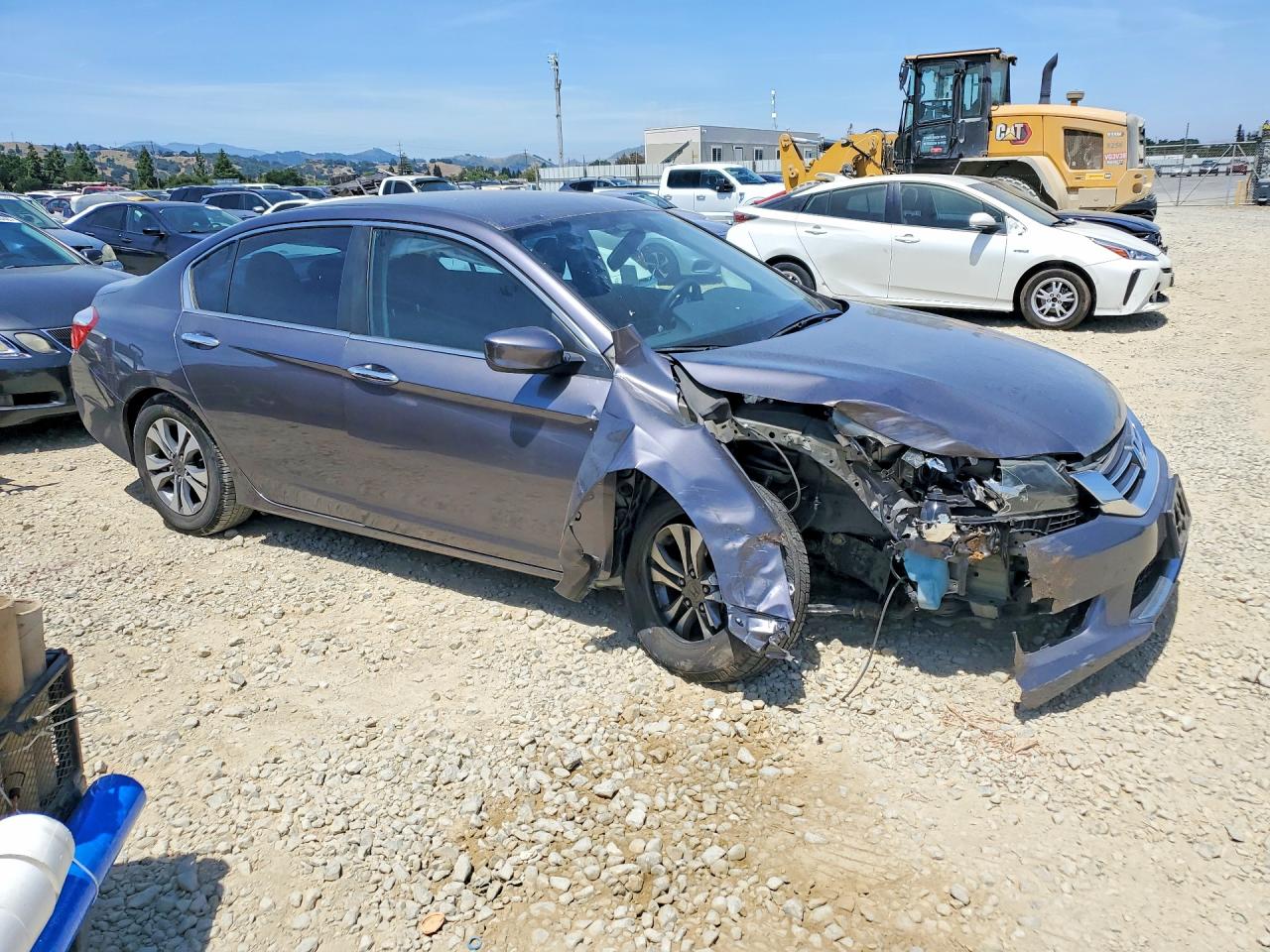 2014 Honda Accord Lx Gray vin: 1HGCR2F38EA284450