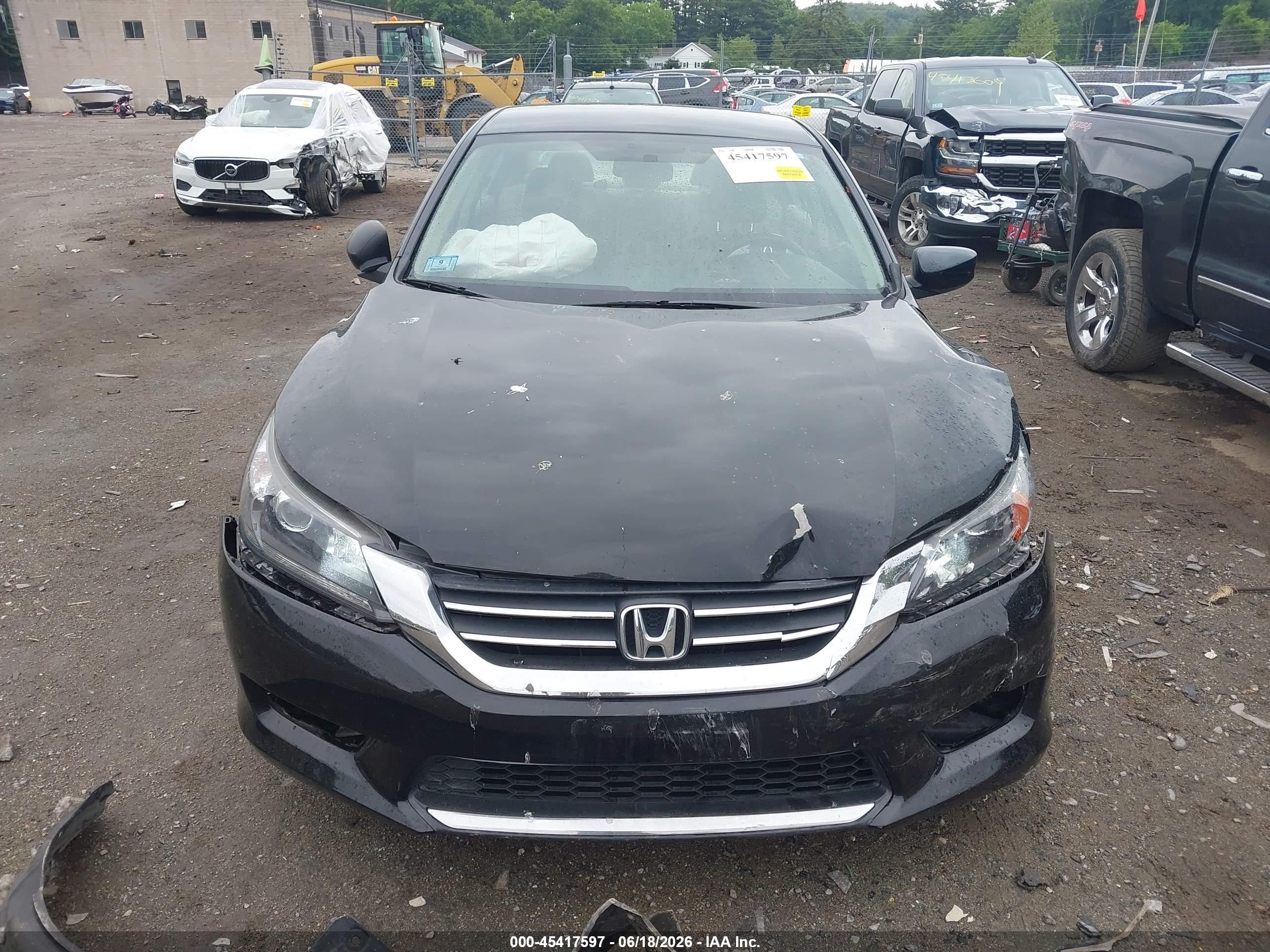 2014 Honda Accord Lx Black vin: 1HGCR2F38EA298977