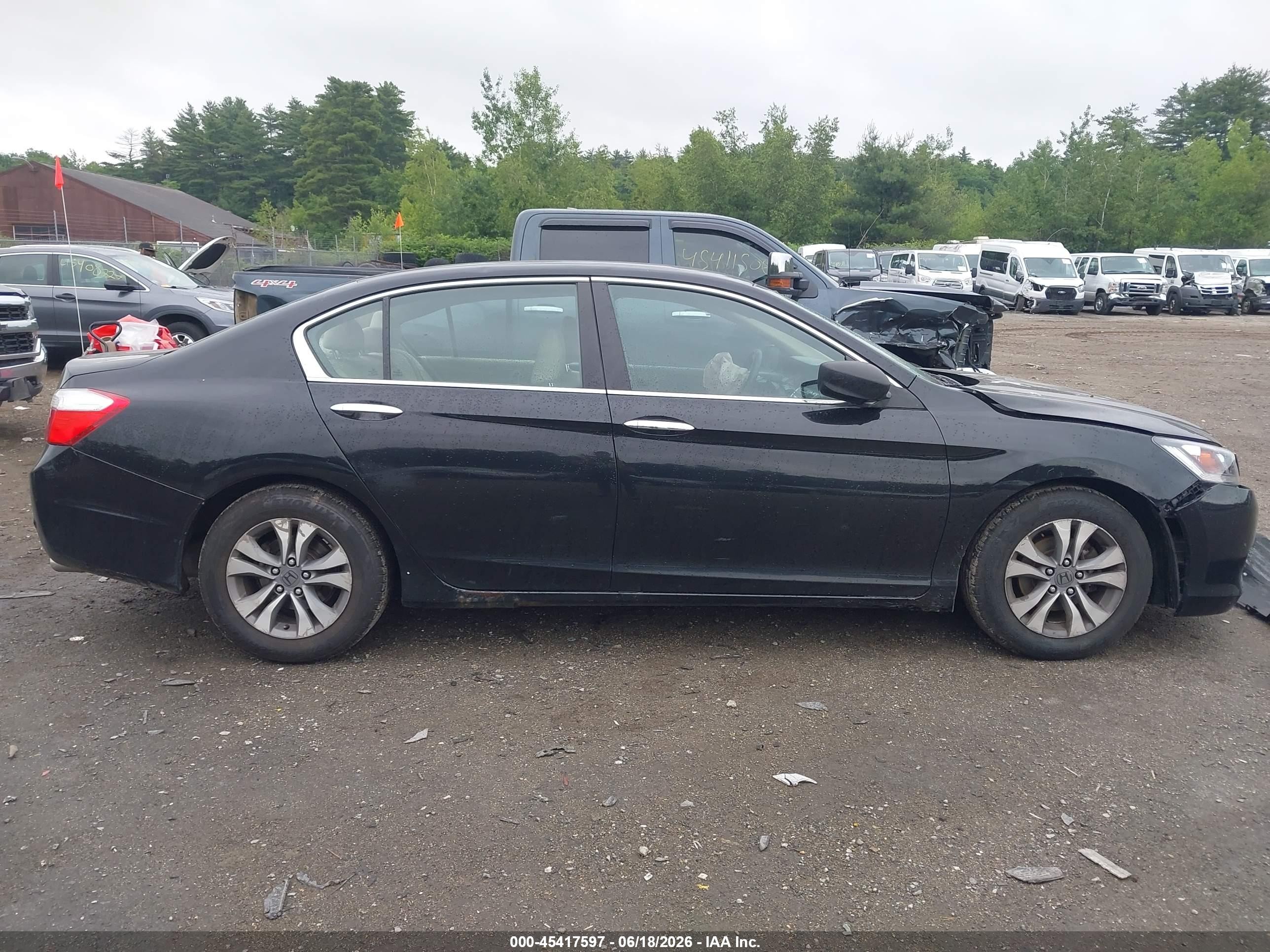 2014 Honda Accord Lx Black vin: 1HGCR2F38EA298977