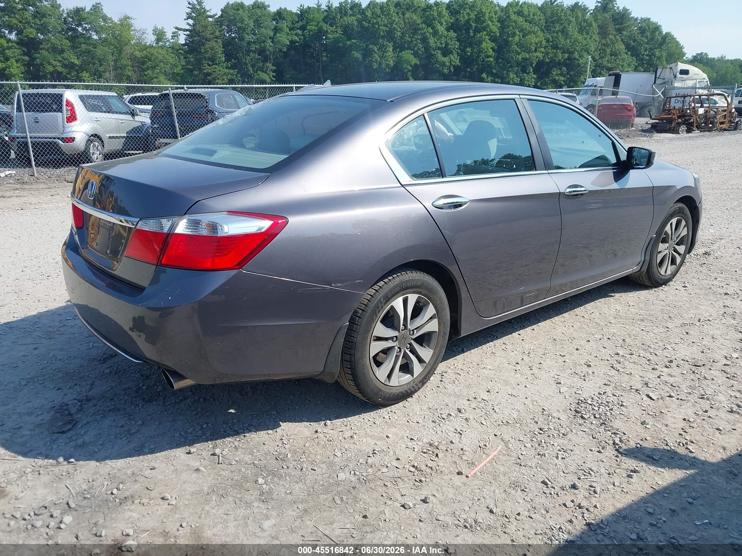 2015 Honda Accord Lx Gray vin: 1HGCR2F38FA003796