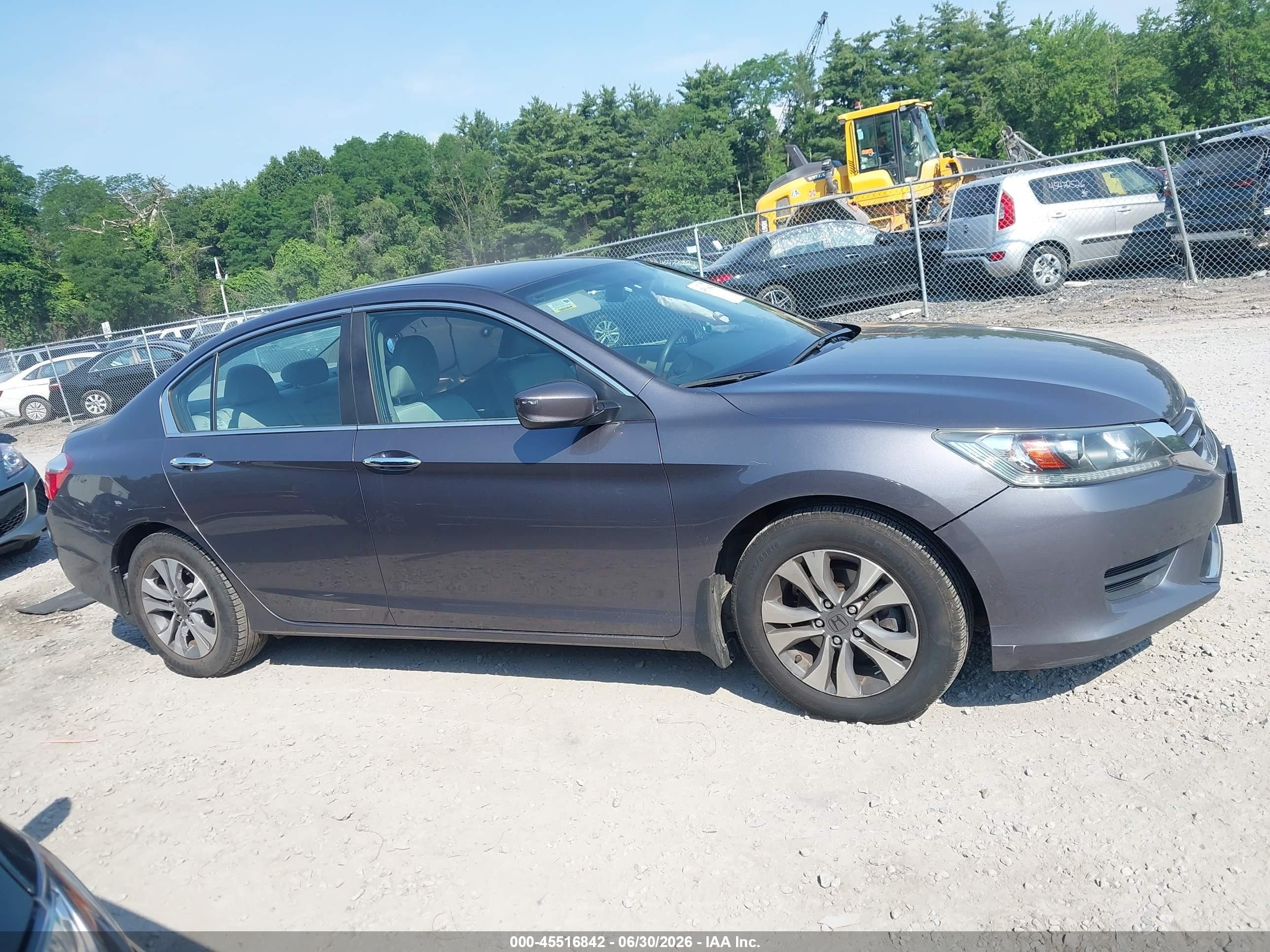 2015 Honda Accord Lx Gray vin: 1HGCR2F38FA003796