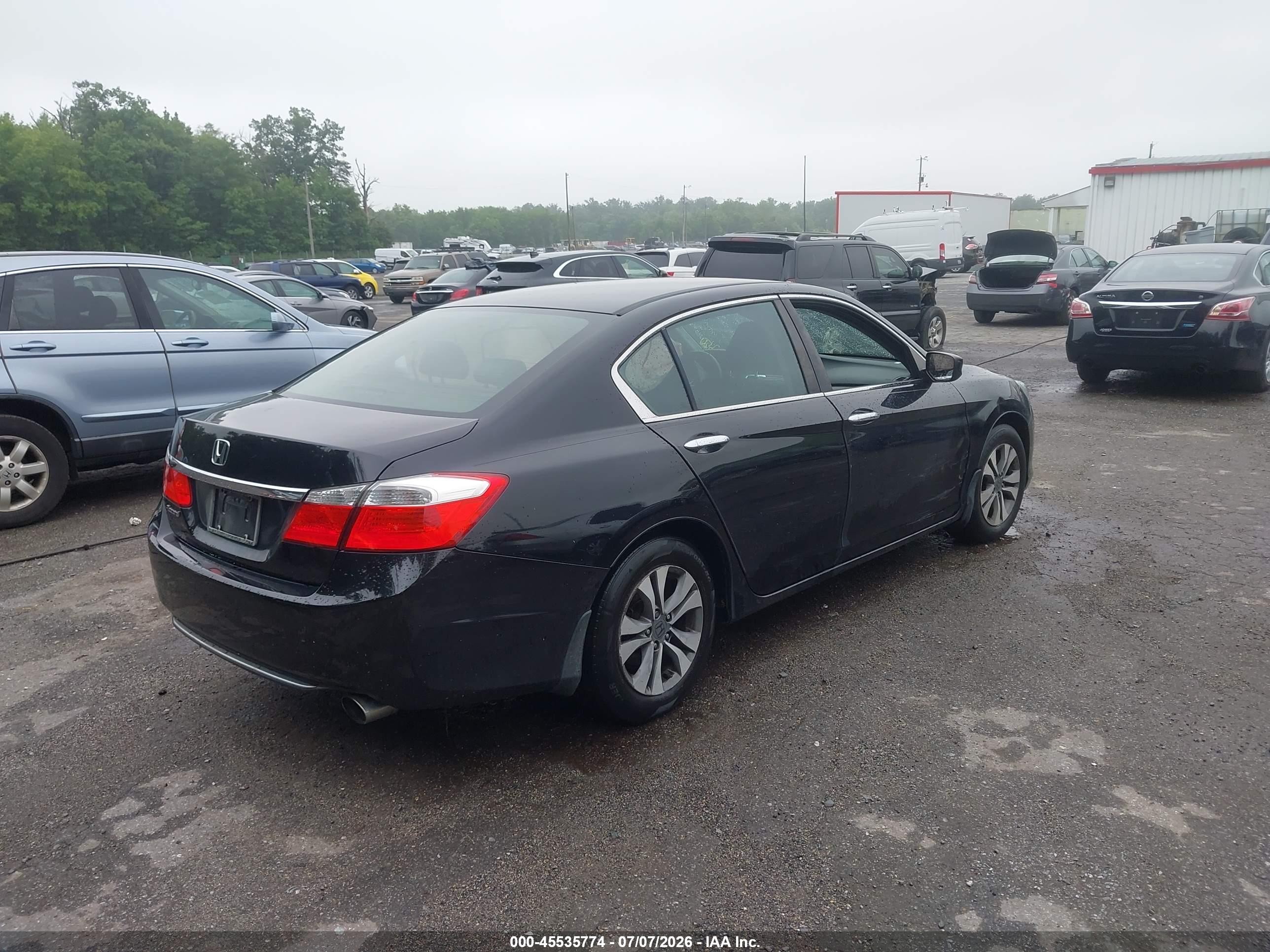 2015 Honda Accord Lx Черный vin: 1HGCR2F38FA005175