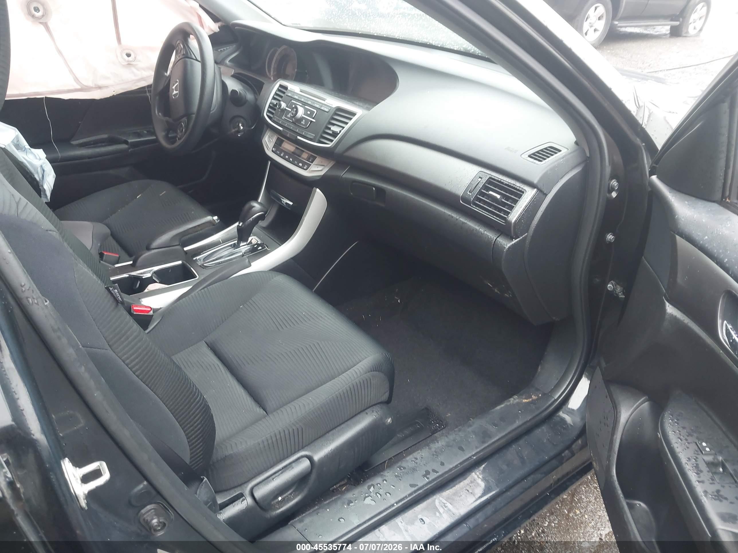 2015 Honda Accord Lx Черный vin: 1HGCR2F38FA005175