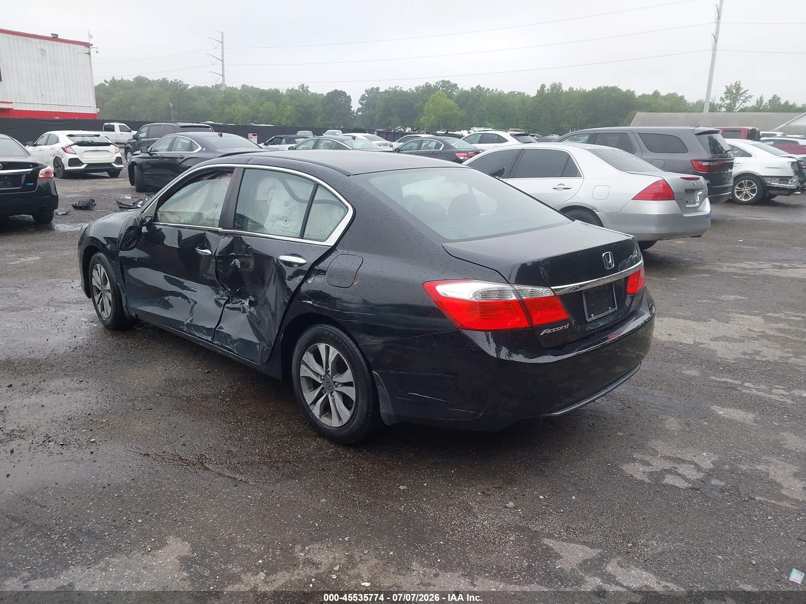 2015 Honda Accord Lx Черный vin: 1HGCR2F38FA005175