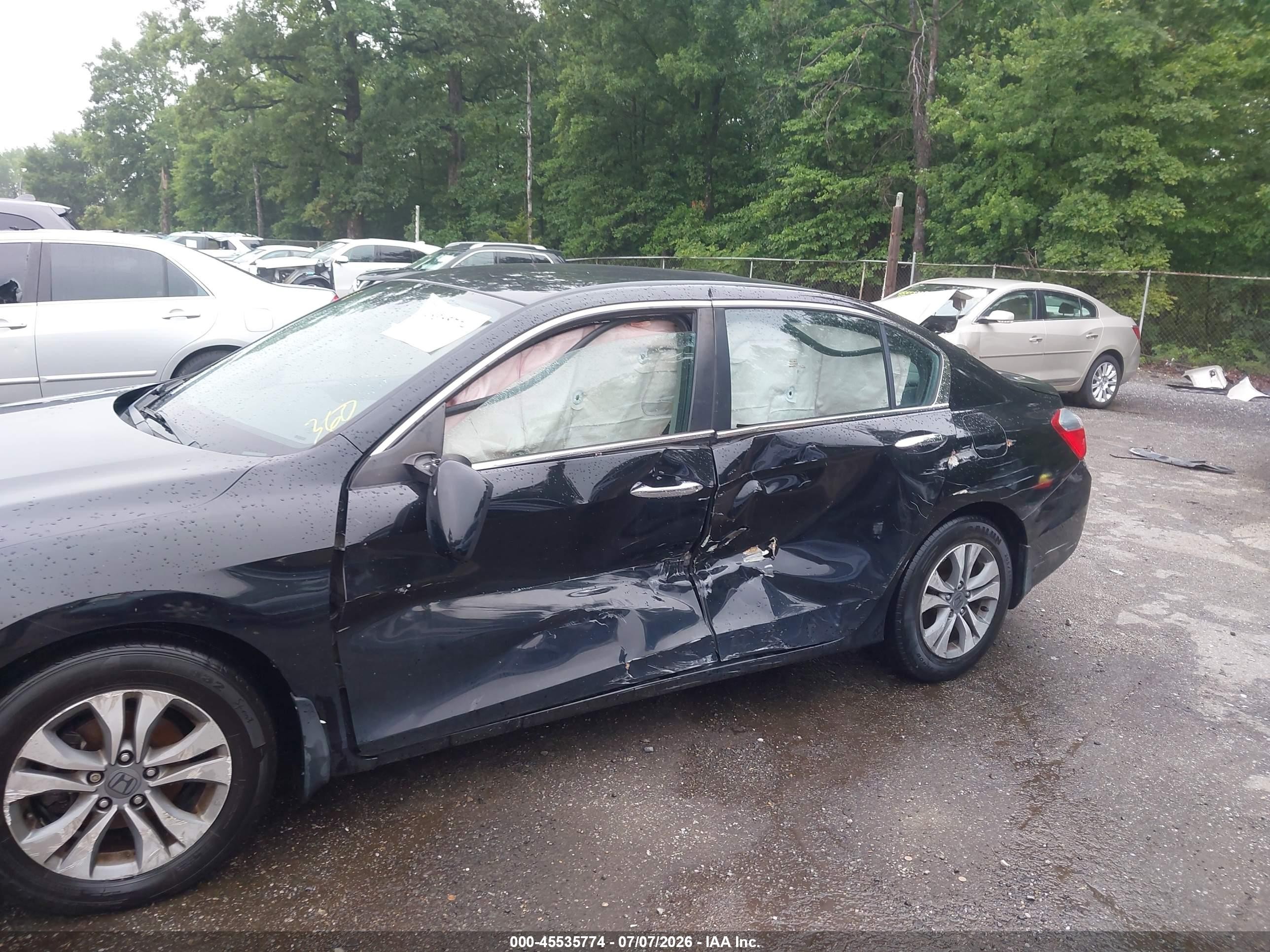 2015 Honda Accord Lx Черный vin: 1HGCR2F38FA005175