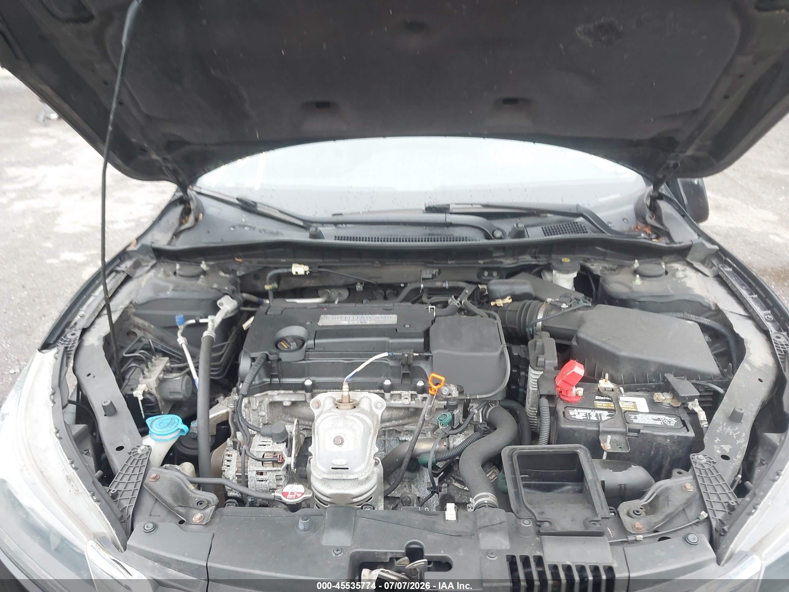 2015 Honda Accord Lx Черный vin: 1HGCR2F38FA005175
