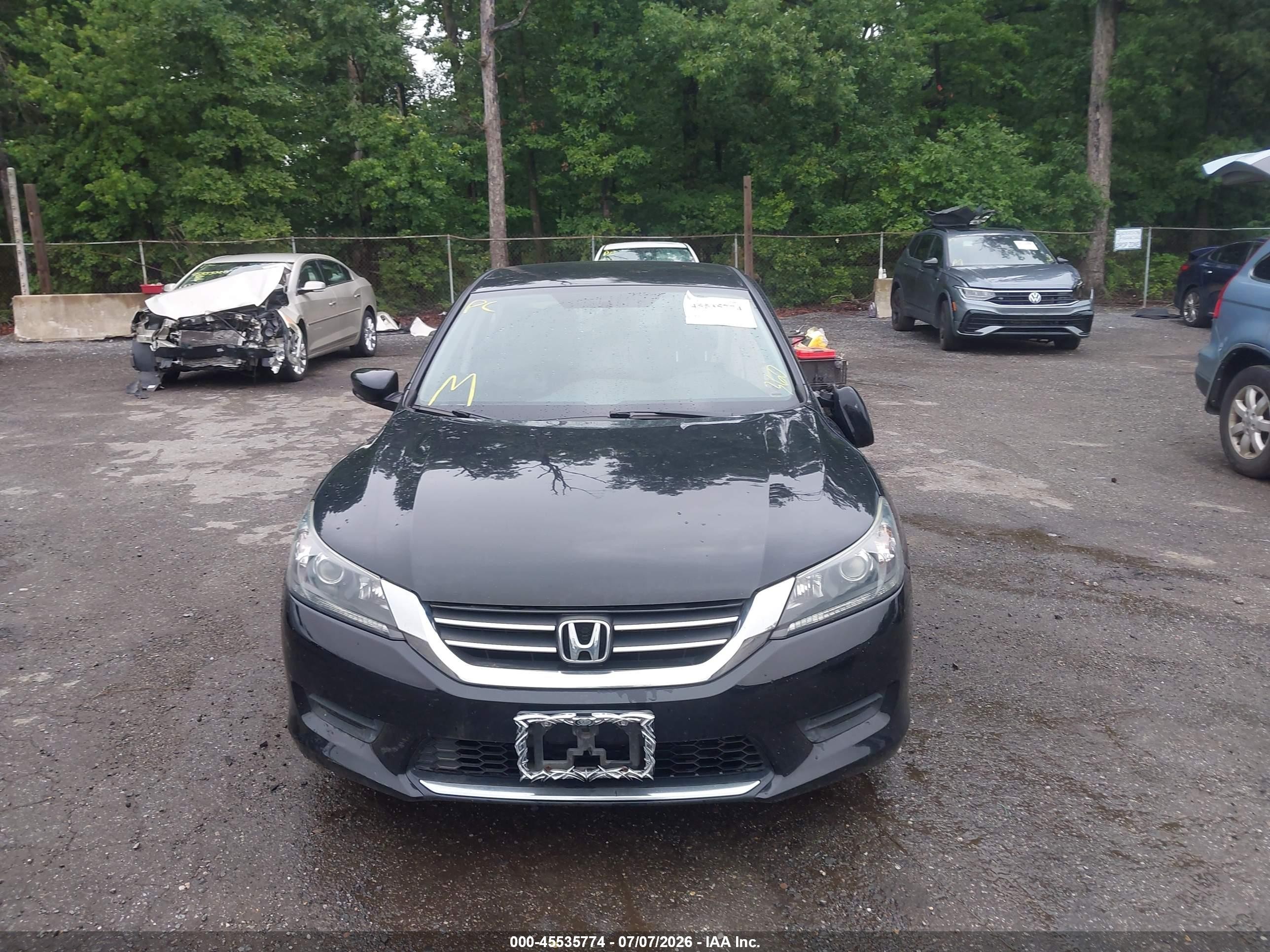 2015 Honda Accord Lx Черный vin: 1HGCR2F38FA005175