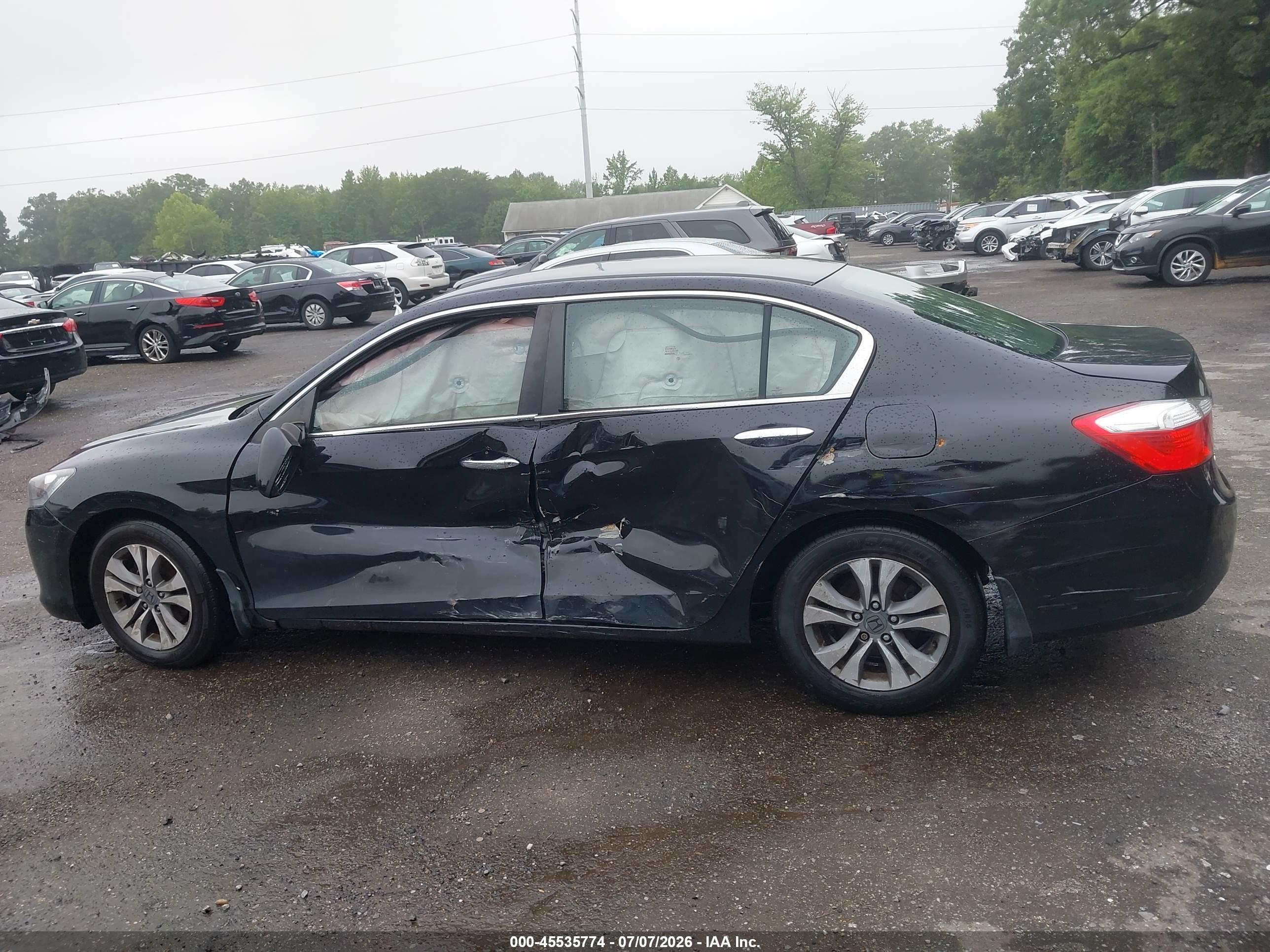 2015 Honda Accord Lx Черный vin: 1HGCR2F38FA005175