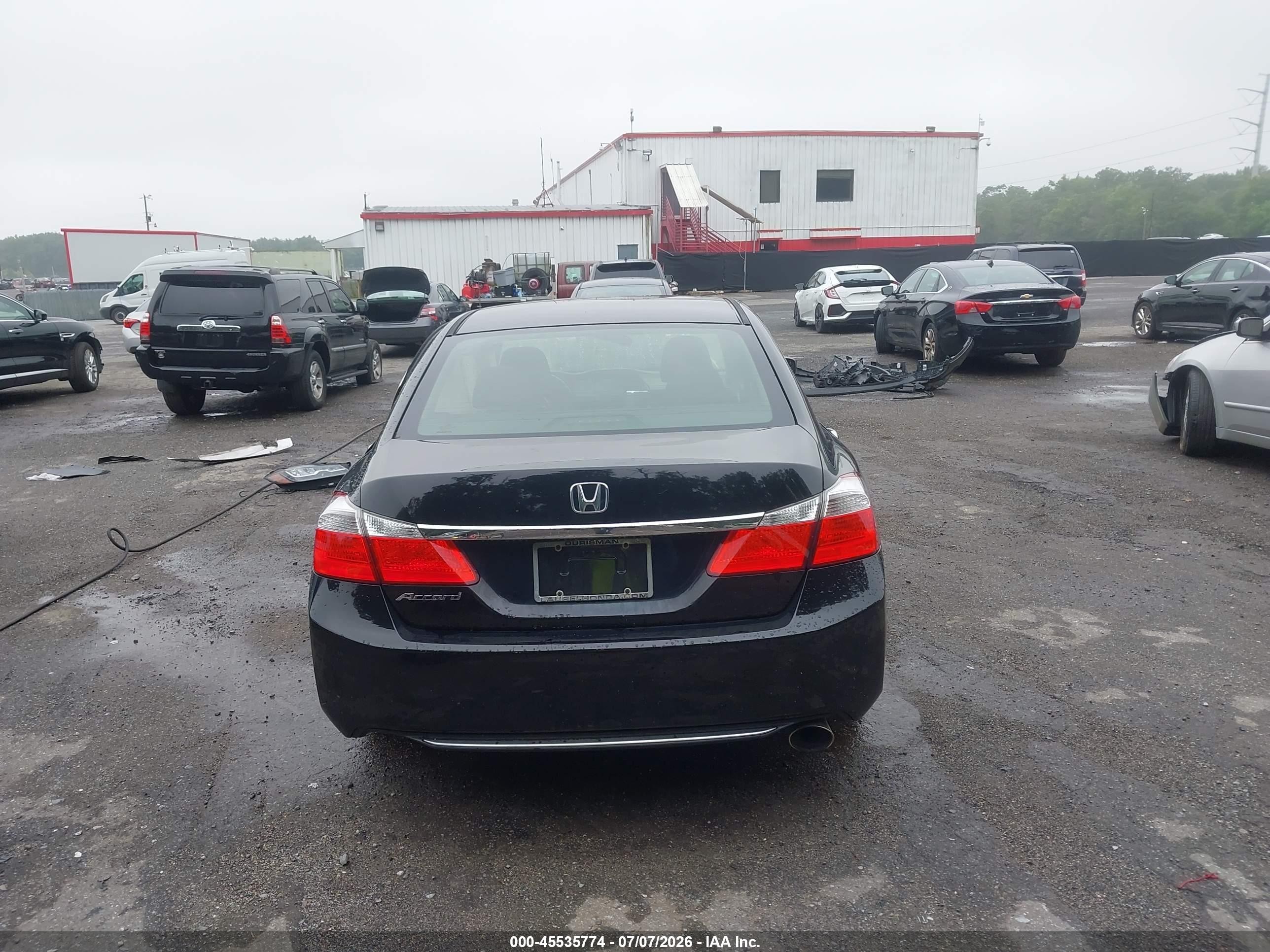 2015 Honda Accord Lx Черный vin: 1HGCR2F38FA005175