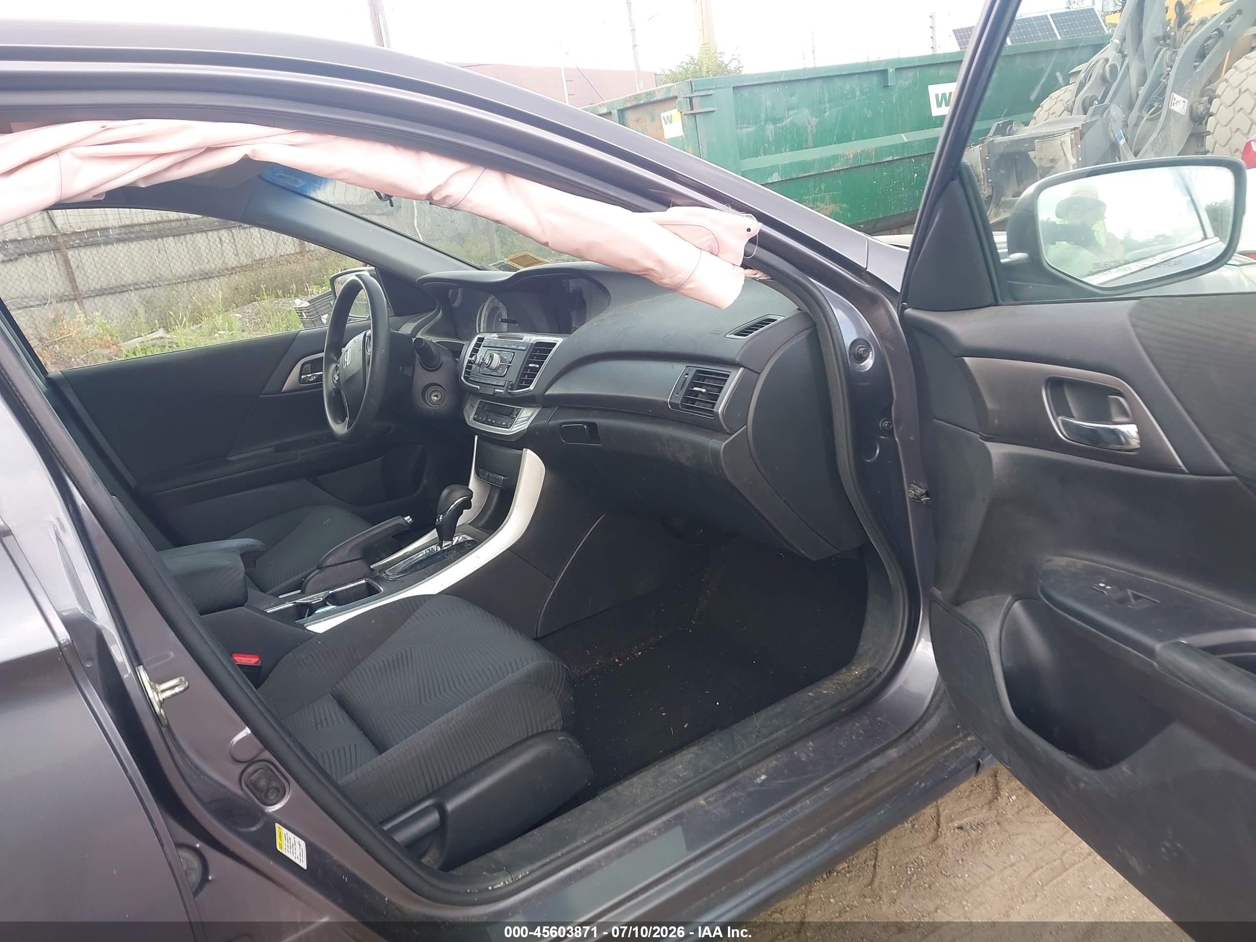 2015 Honda Accord Lx Gray vin: 1HGCR2F38FA024647