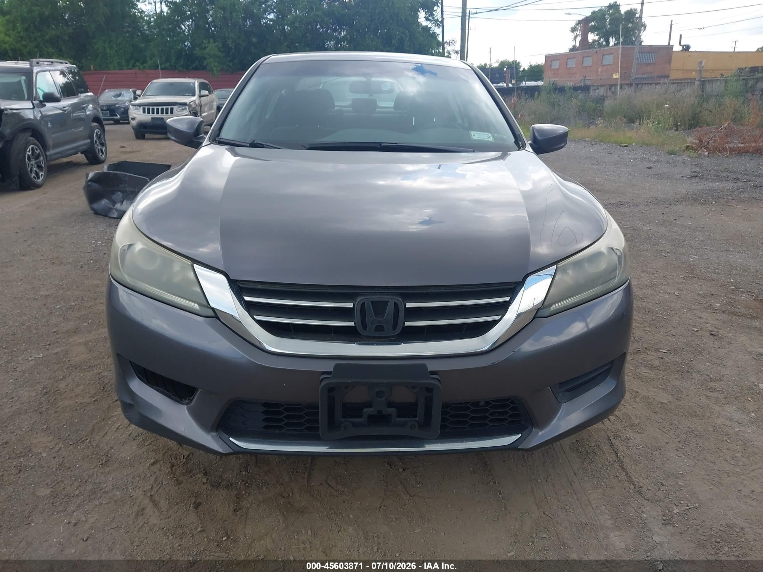 2015 Honda Accord Lx Gray vin: 1HGCR2F38FA024647
