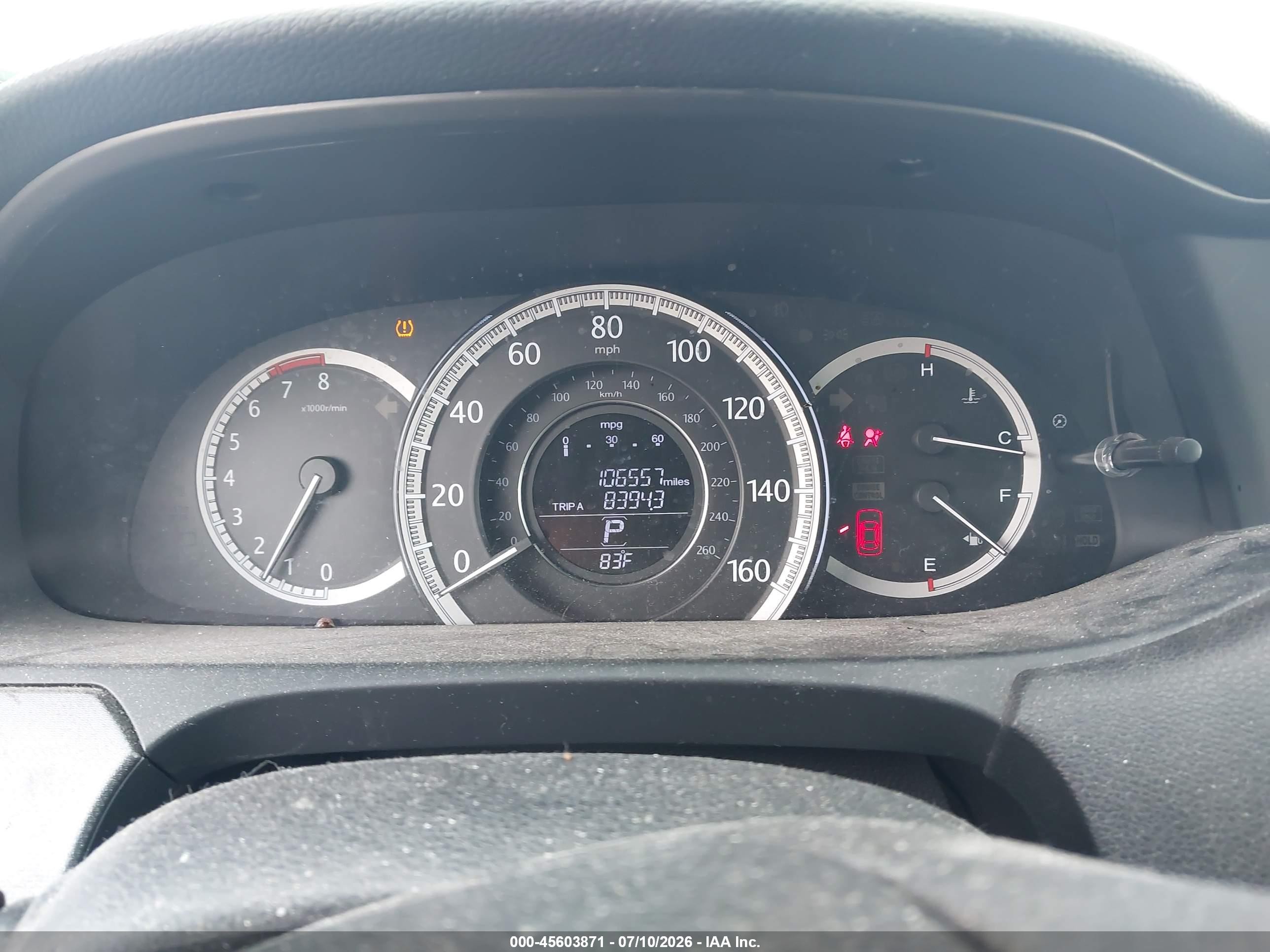 2015 Honda Accord Lx Gray vin: 1HGCR2F38FA024647