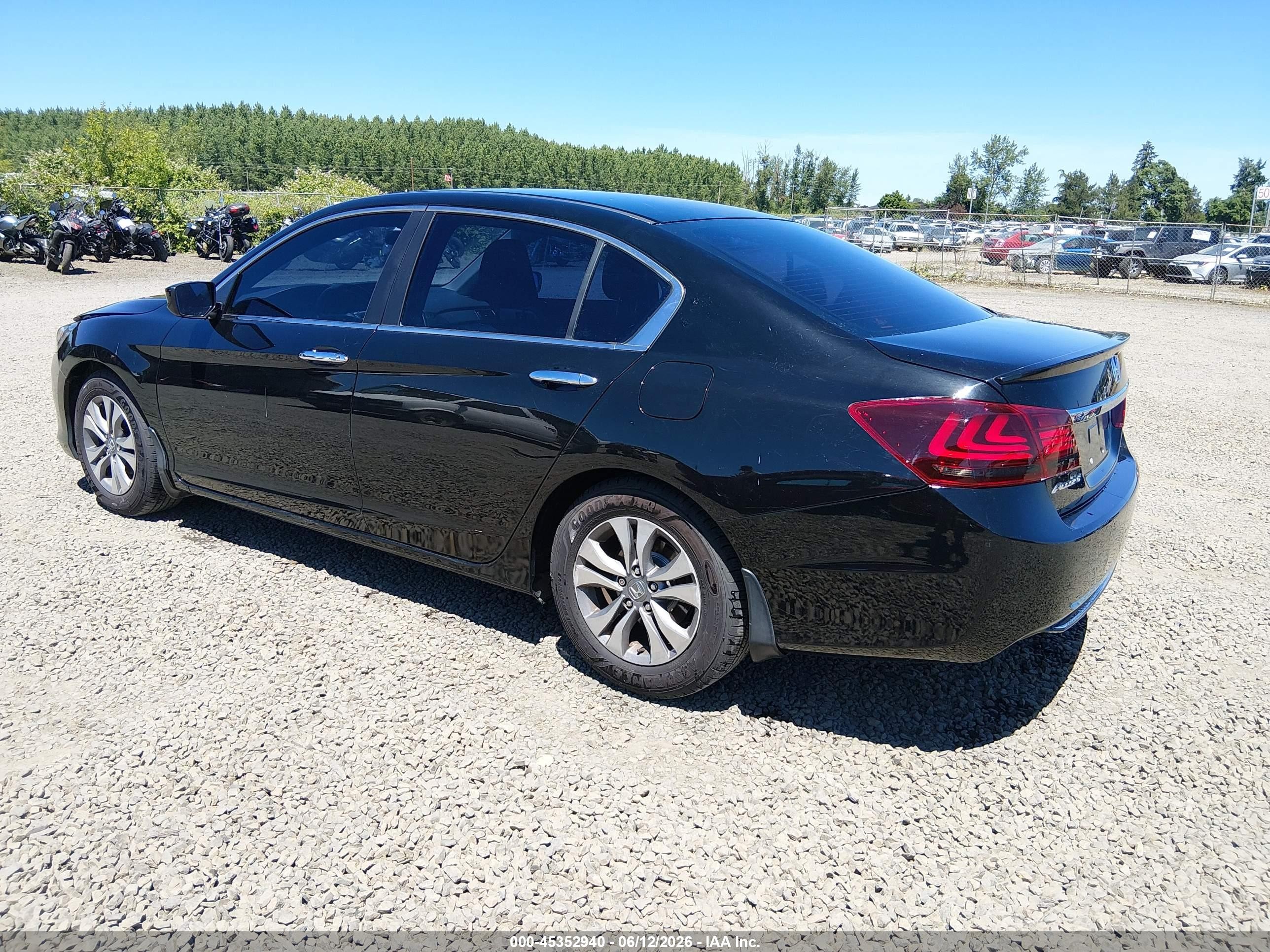2015 Honda Accord Lx Black vin: 1HGCR2F38FA049998