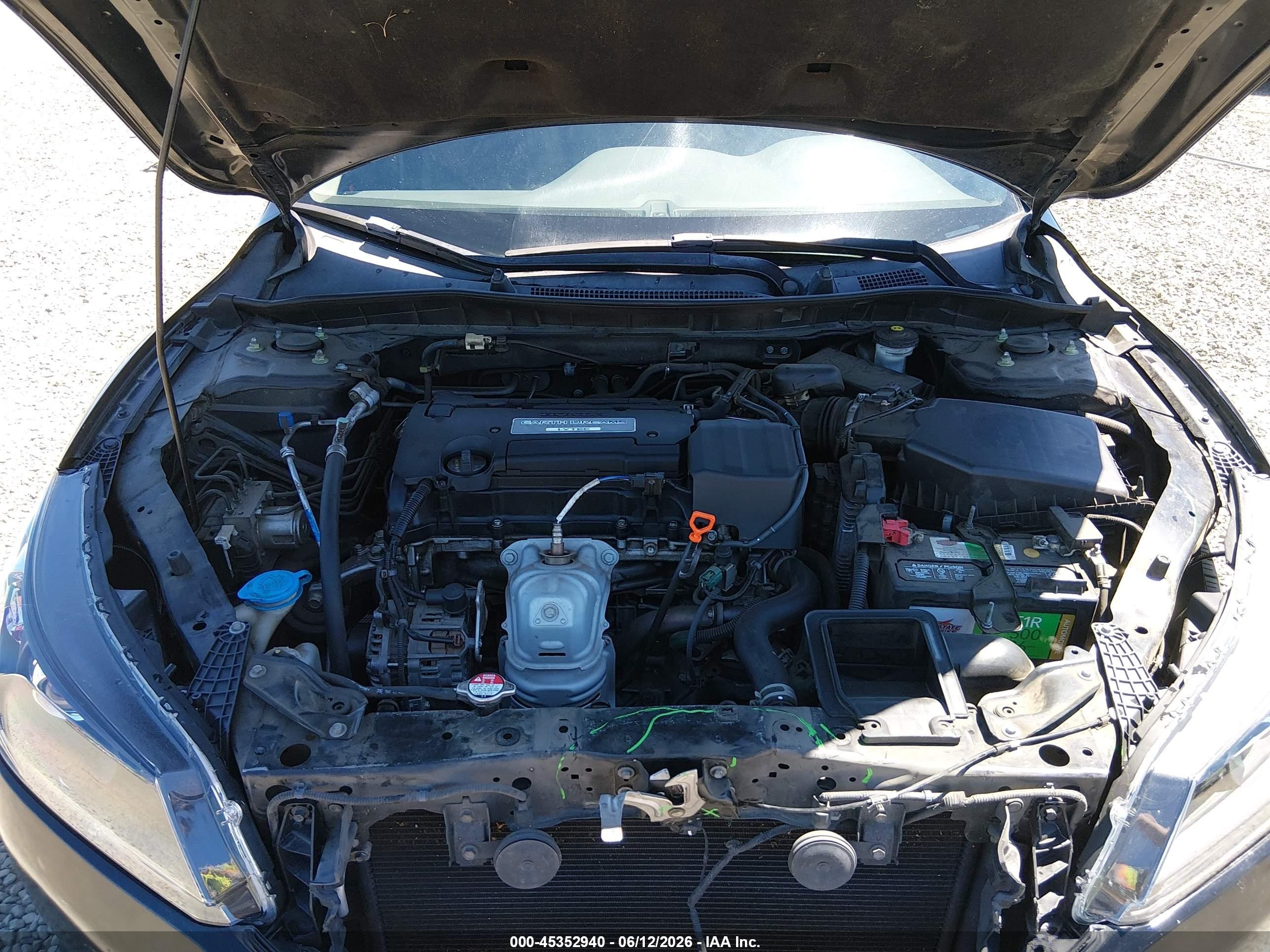 2015 Honda Accord Lx Black vin: 1HGCR2F38FA049998