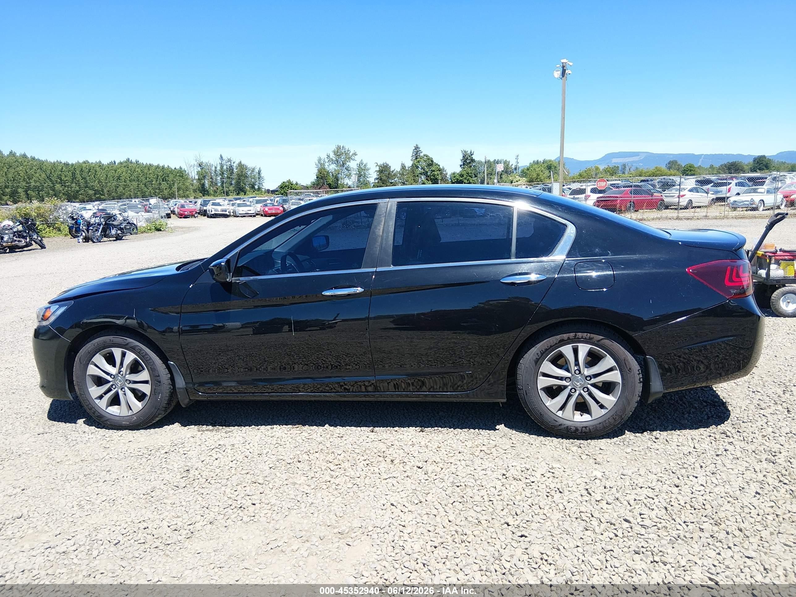 2015 Honda Accord Lx Black vin: 1HGCR2F38FA049998