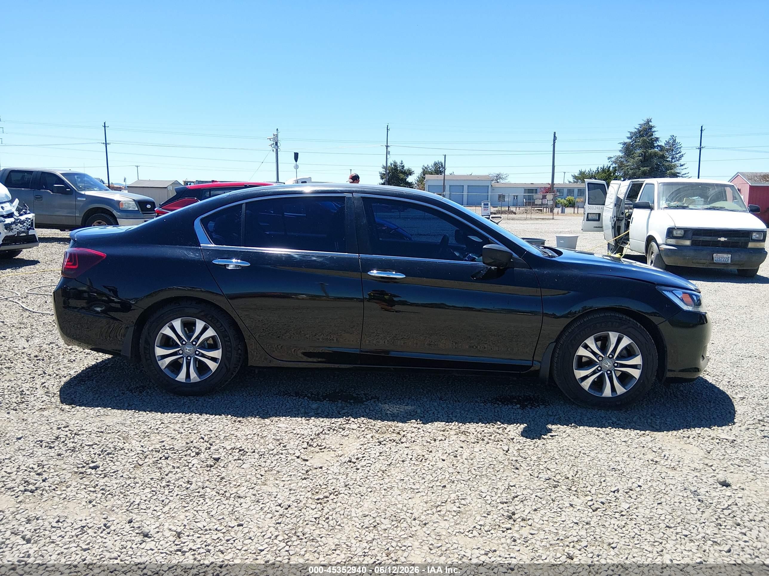 2015 Honda Accord Lx Black vin: 1HGCR2F38FA049998