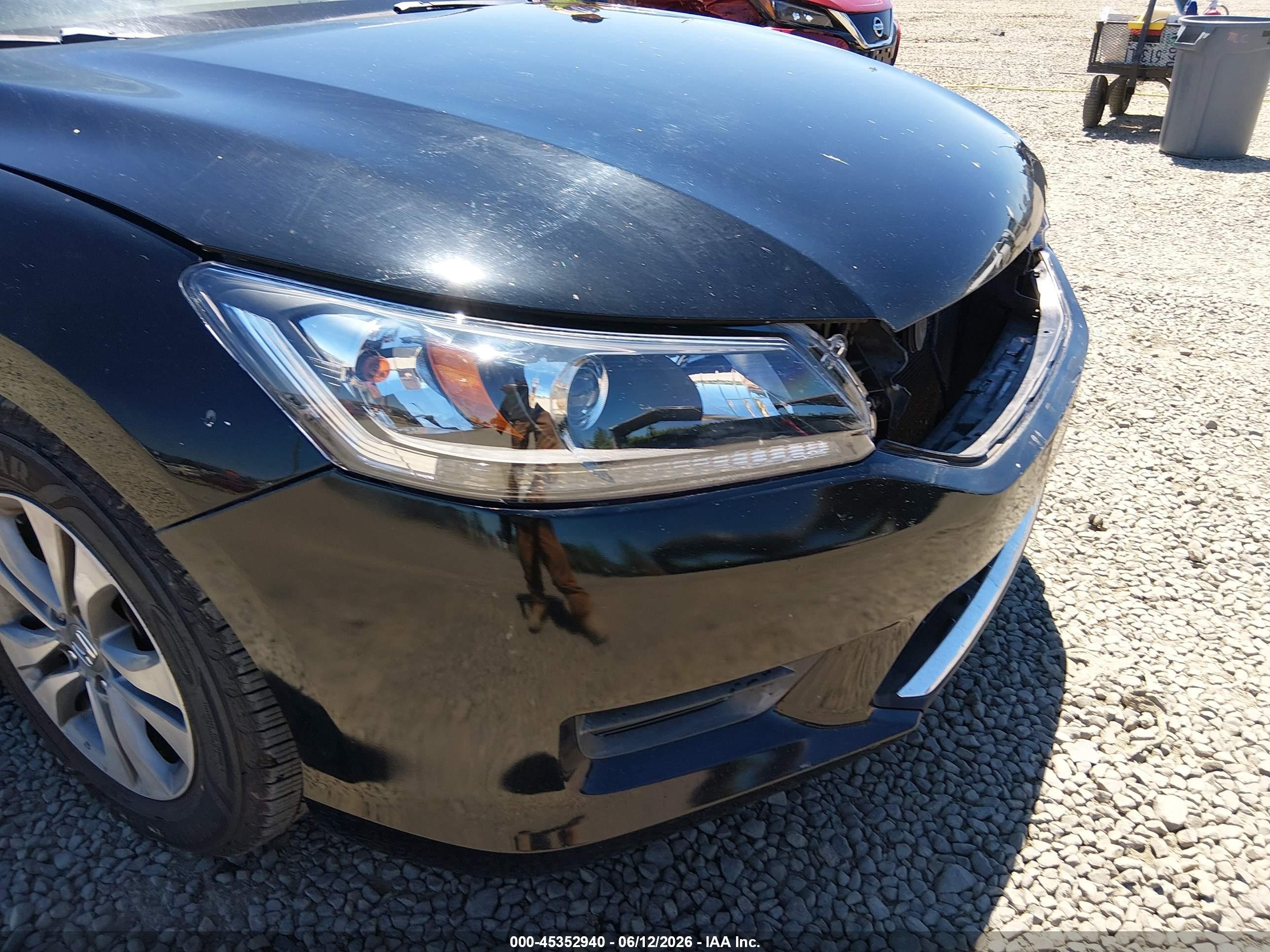 2015 Honda Accord Lx Black vin: 1HGCR2F38FA049998