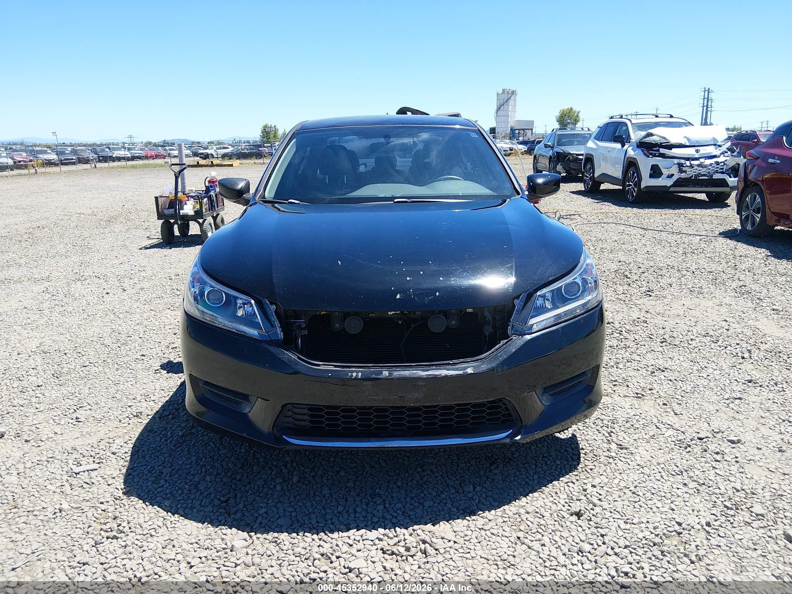 2015 Honda Accord Lx Black vin: 1HGCR2F38FA049998