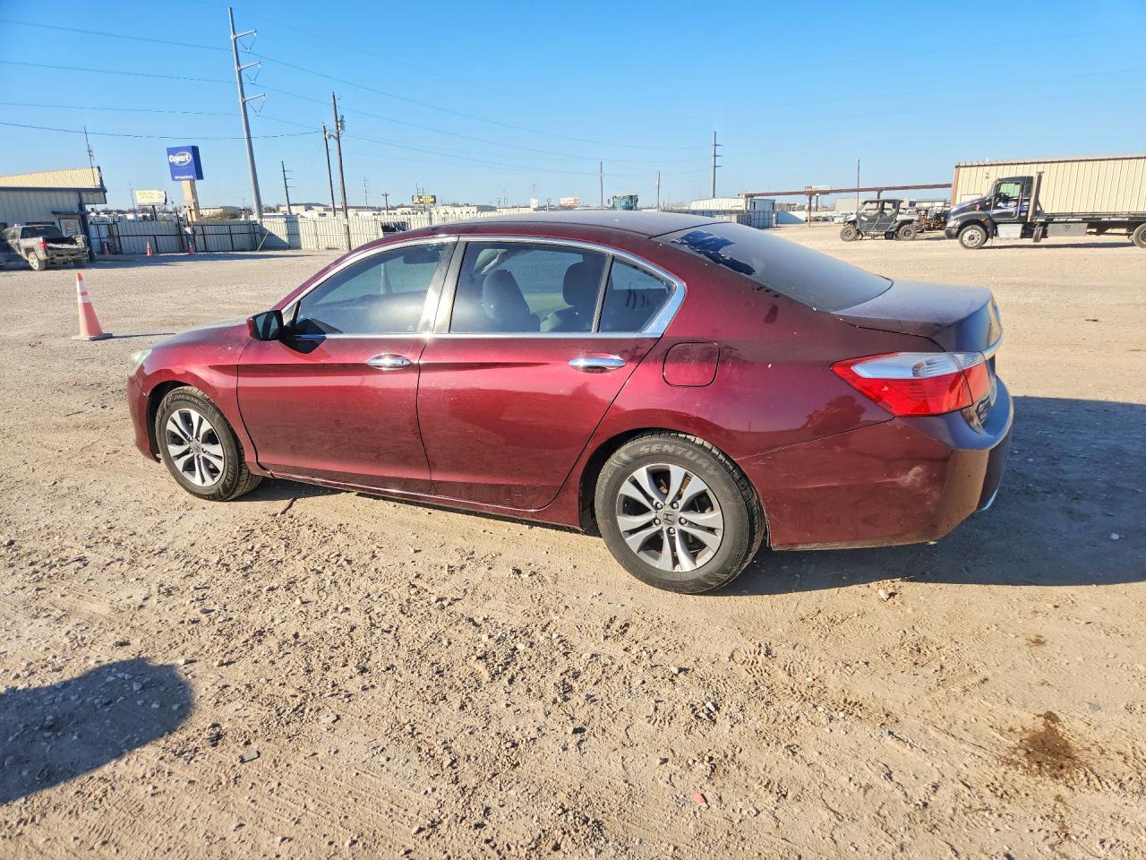 2015 Honda Accord Lx Red vin: 1HGCR2F38FA064839
