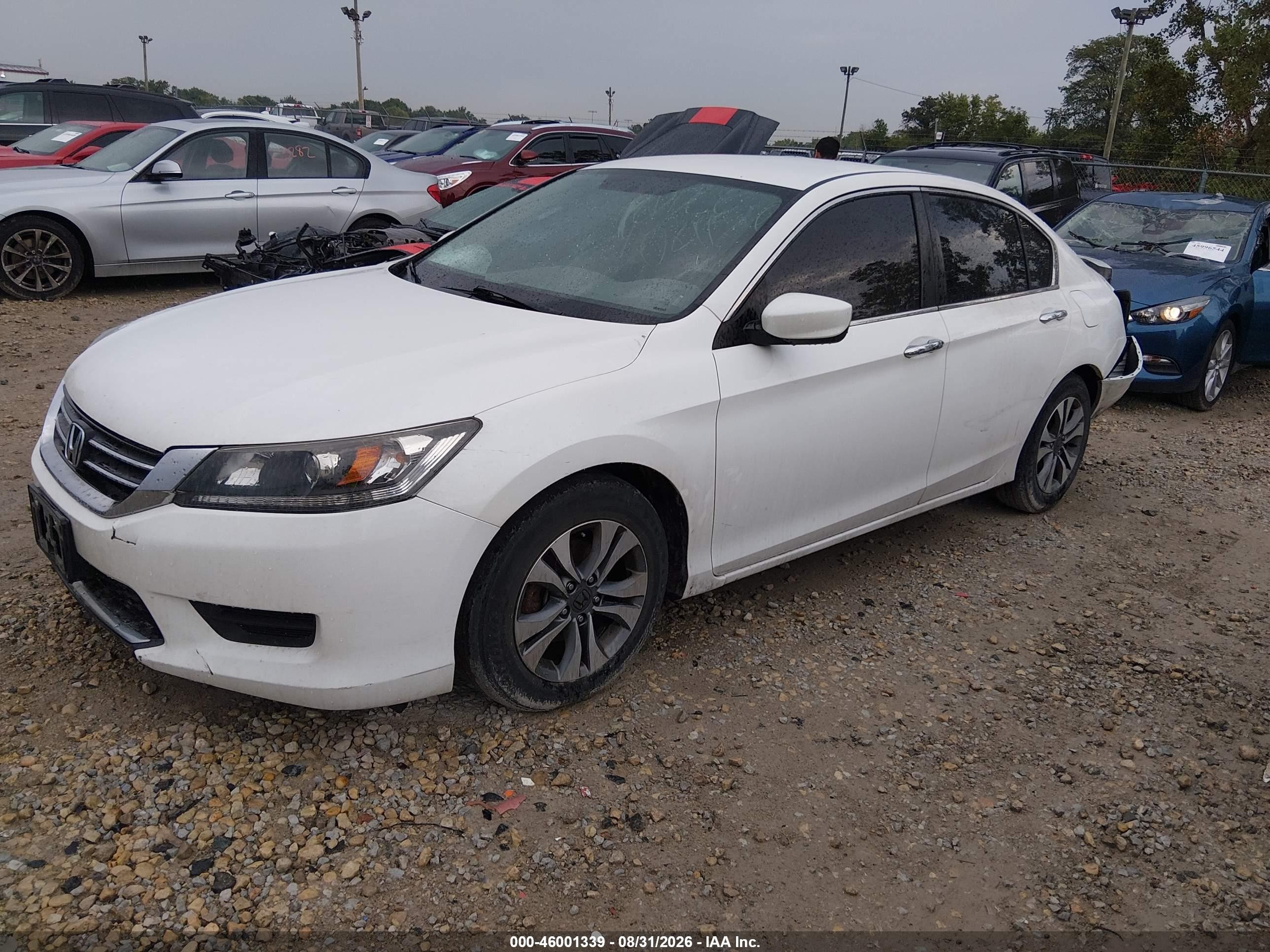 2015 Honda Accord Lx White vin: 1HGCR2F38FA068633