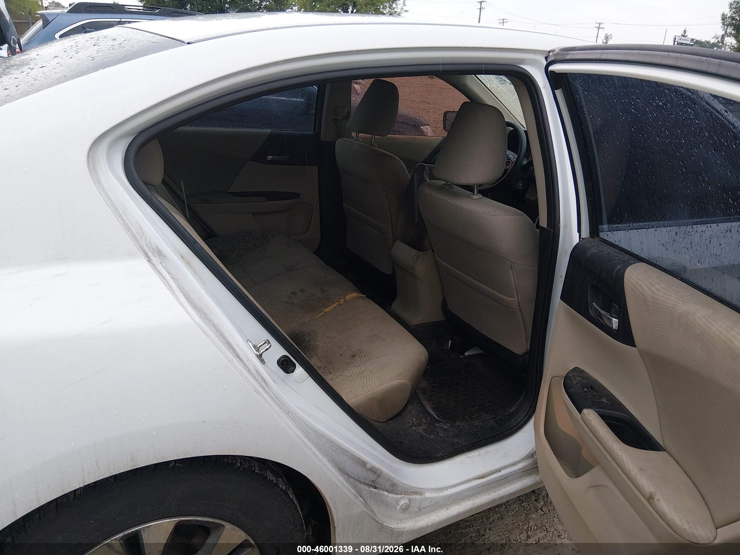 2015 Honda Accord Lx White vin: 1HGCR2F38FA068633