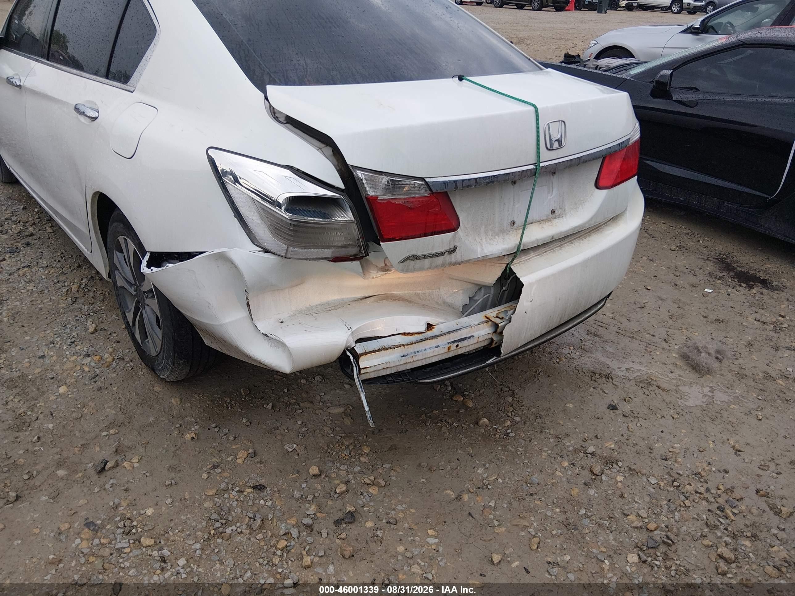 2015 Honda Accord Lx White vin: 1HGCR2F38FA068633