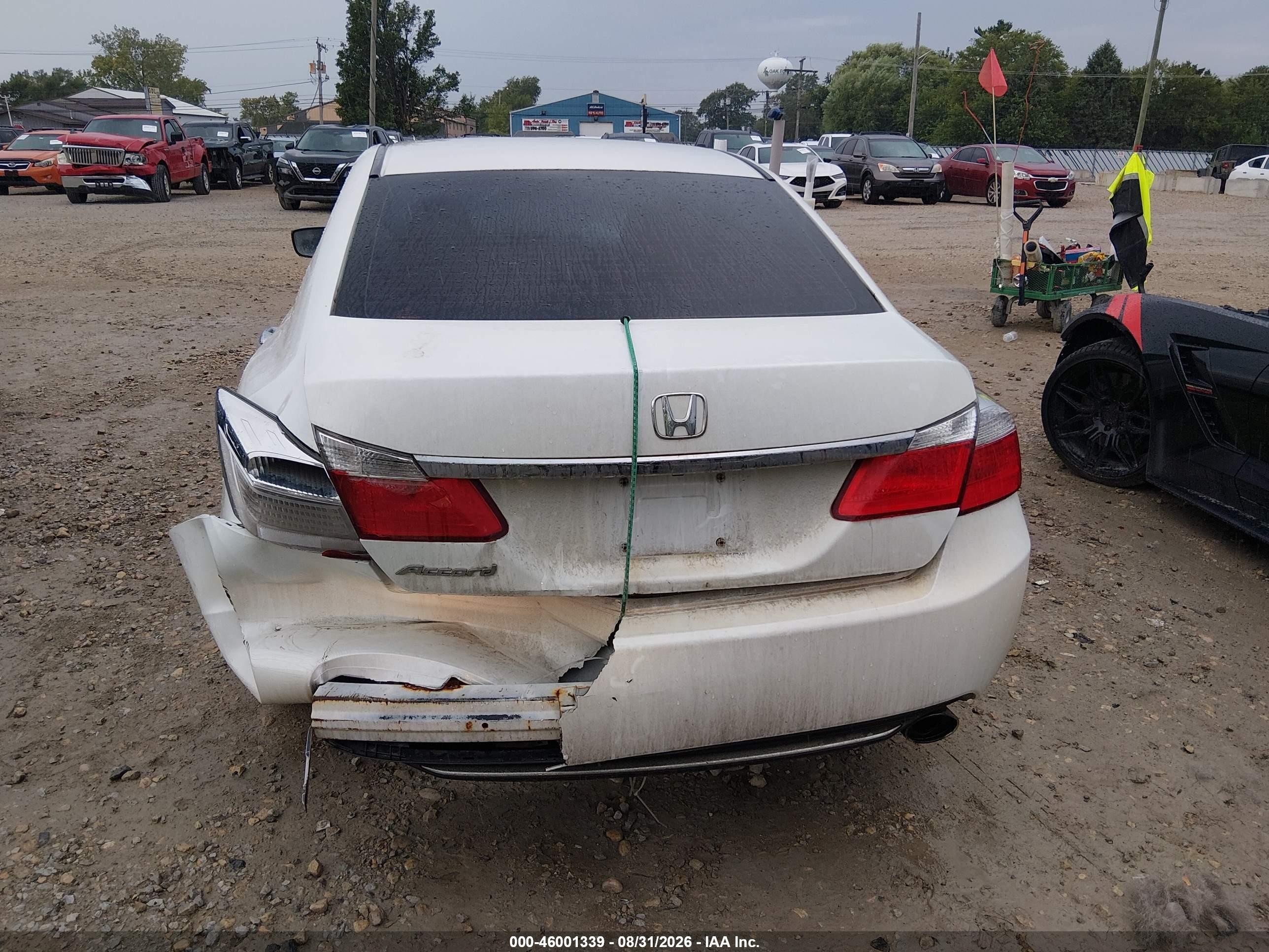 2015 Honda Accord Lx White vin: 1HGCR2F38FA068633