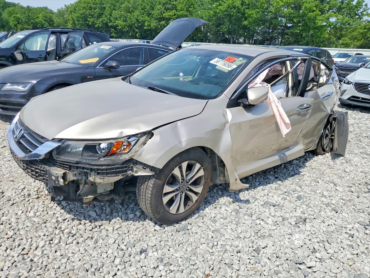 2015 Honda Accord Lx Tan vin: 1HGCR2F38FA080362