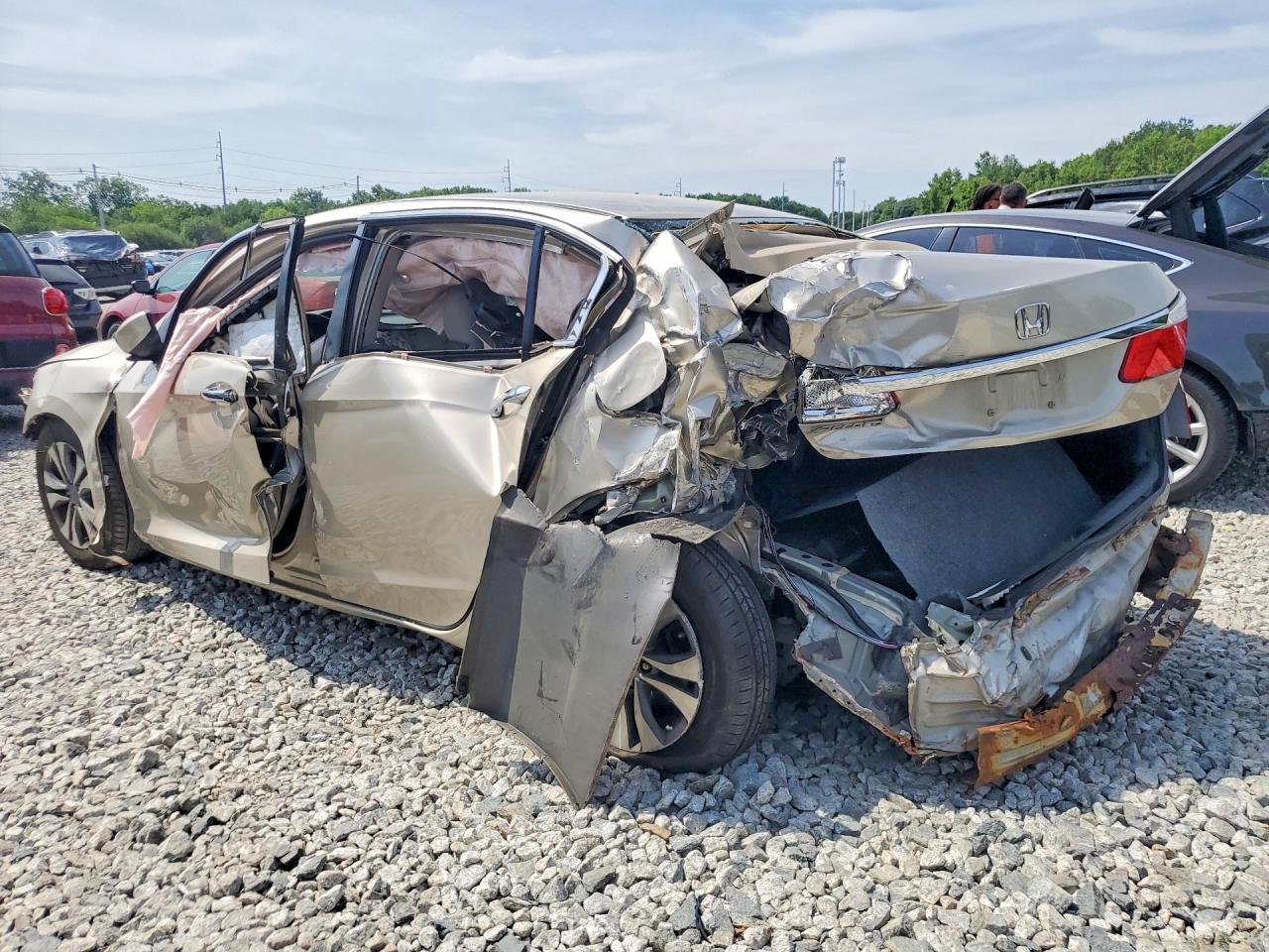 2015 Honda Accord Lx Tan vin: 1HGCR2F38FA080362