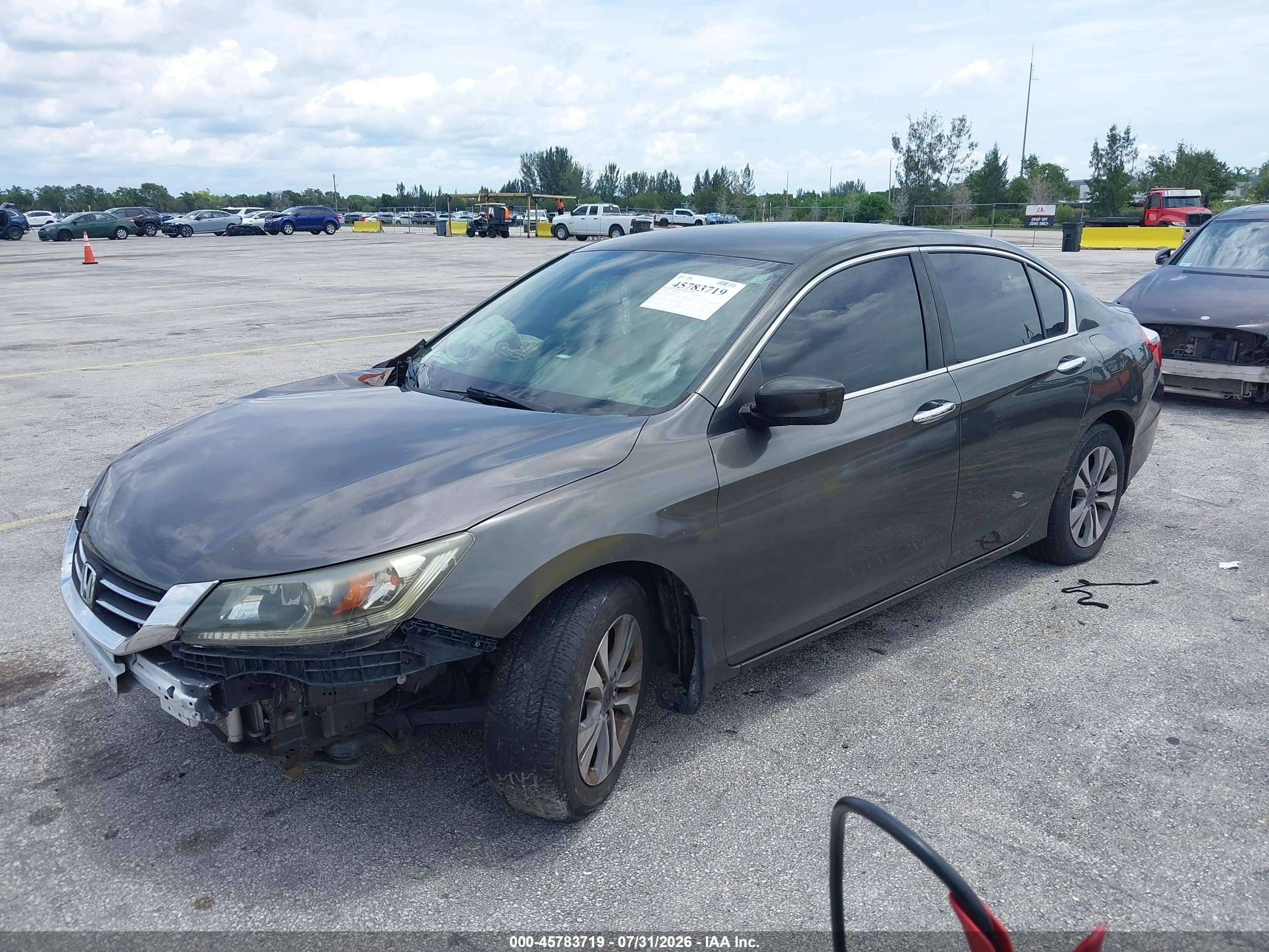 2015 Honda Accord Lx Gray vin: 1HGCR2F38FA103252