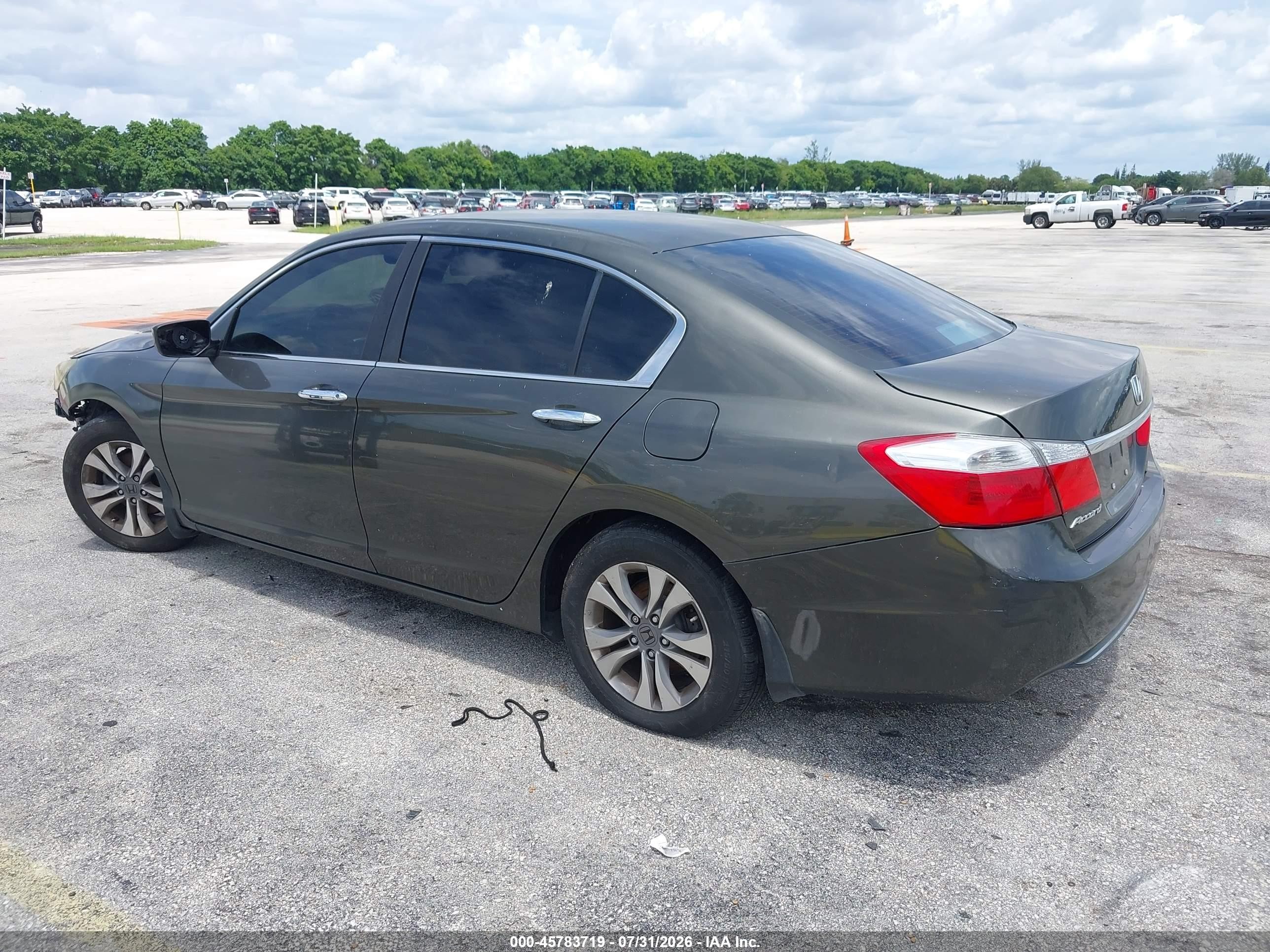 2015 Honda Accord Lx Gray vin: 1HGCR2F38FA103252