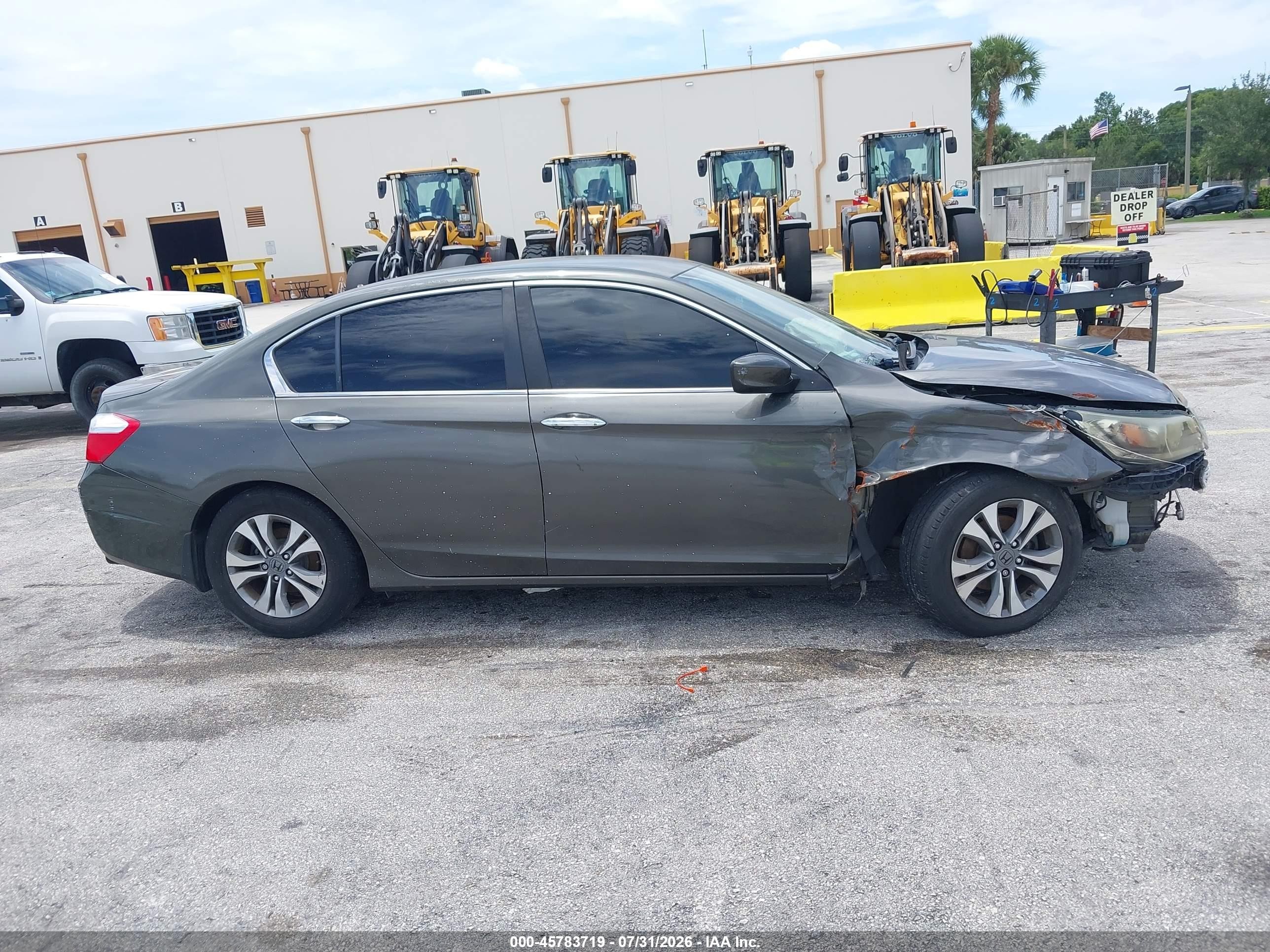 2015 Honda Accord Lx Gray vin: 1HGCR2F38FA103252