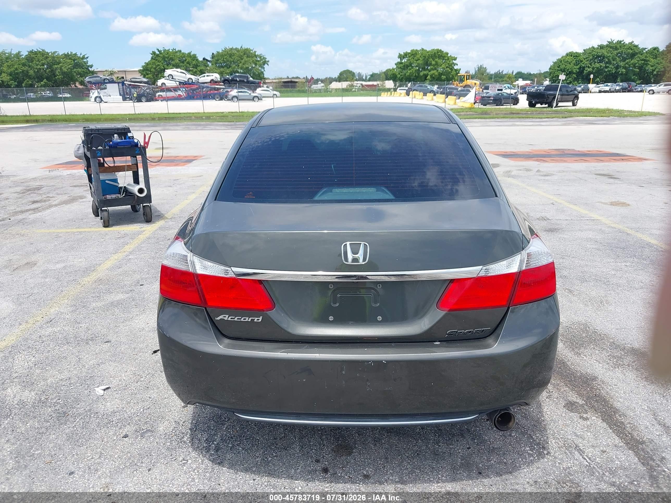 2015 Honda Accord Lx Gray vin: 1HGCR2F38FA103252